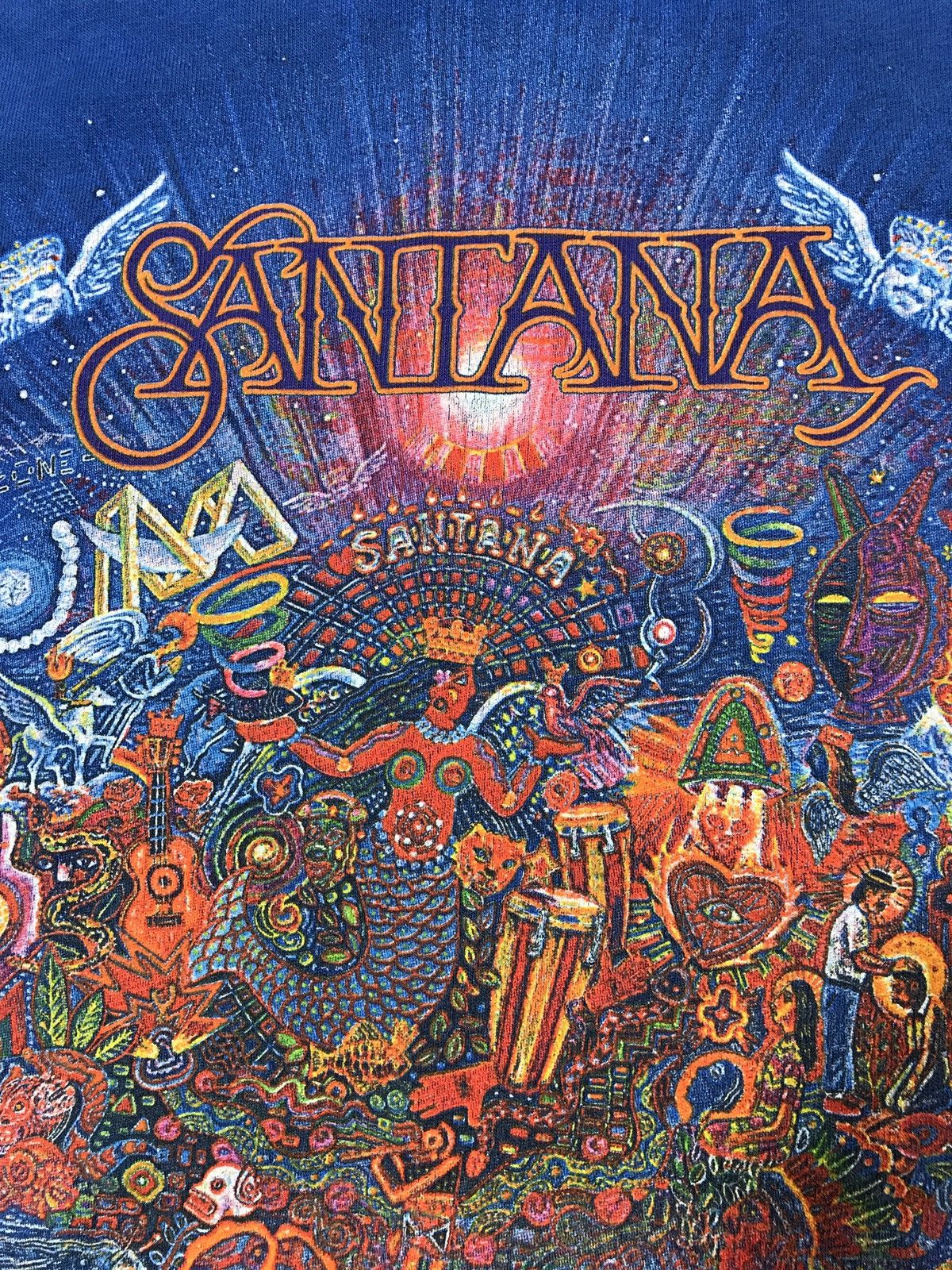 Vintage Santana Supernatural Album T Shirt 1999s Size US S / EU 44-46 / 1 - 10 Thumbnail