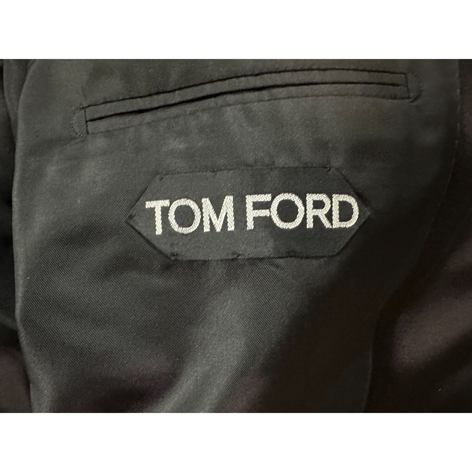 Tom Ford Tom Ford Silk Blend Tuxedo Suit Jacket Blazer Black Size 54 Size 54R - 3 Thumbnail