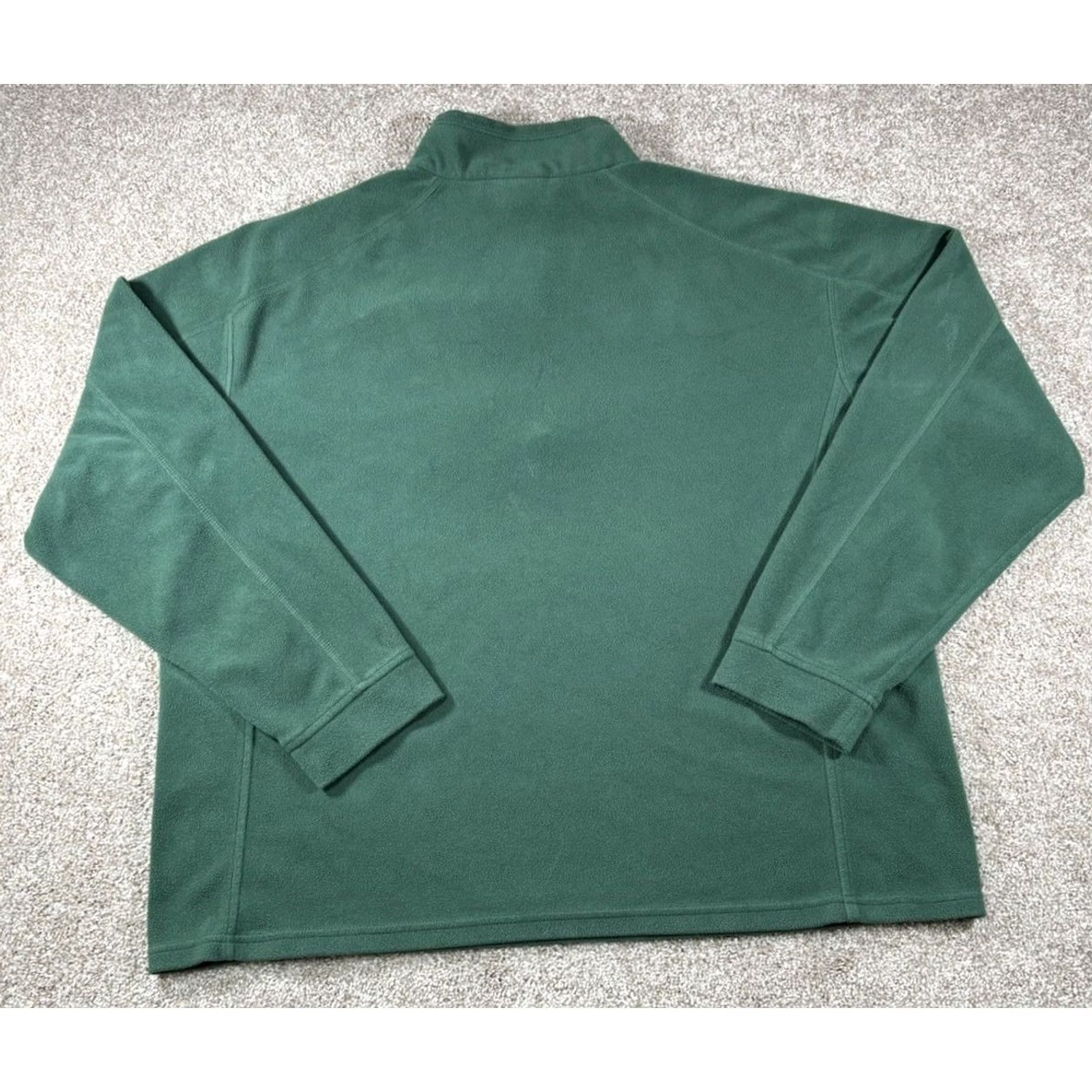 Vintage LL Bean Polar Fleece Pullover Quarter Zip Sweatshirt Green Men’s XL Reg Shirt Pullover Outdoor Zippered Long Sleeve Regular Fit Men Womens? Size US XL / EU 56 / 4 - 5 Thumbnail