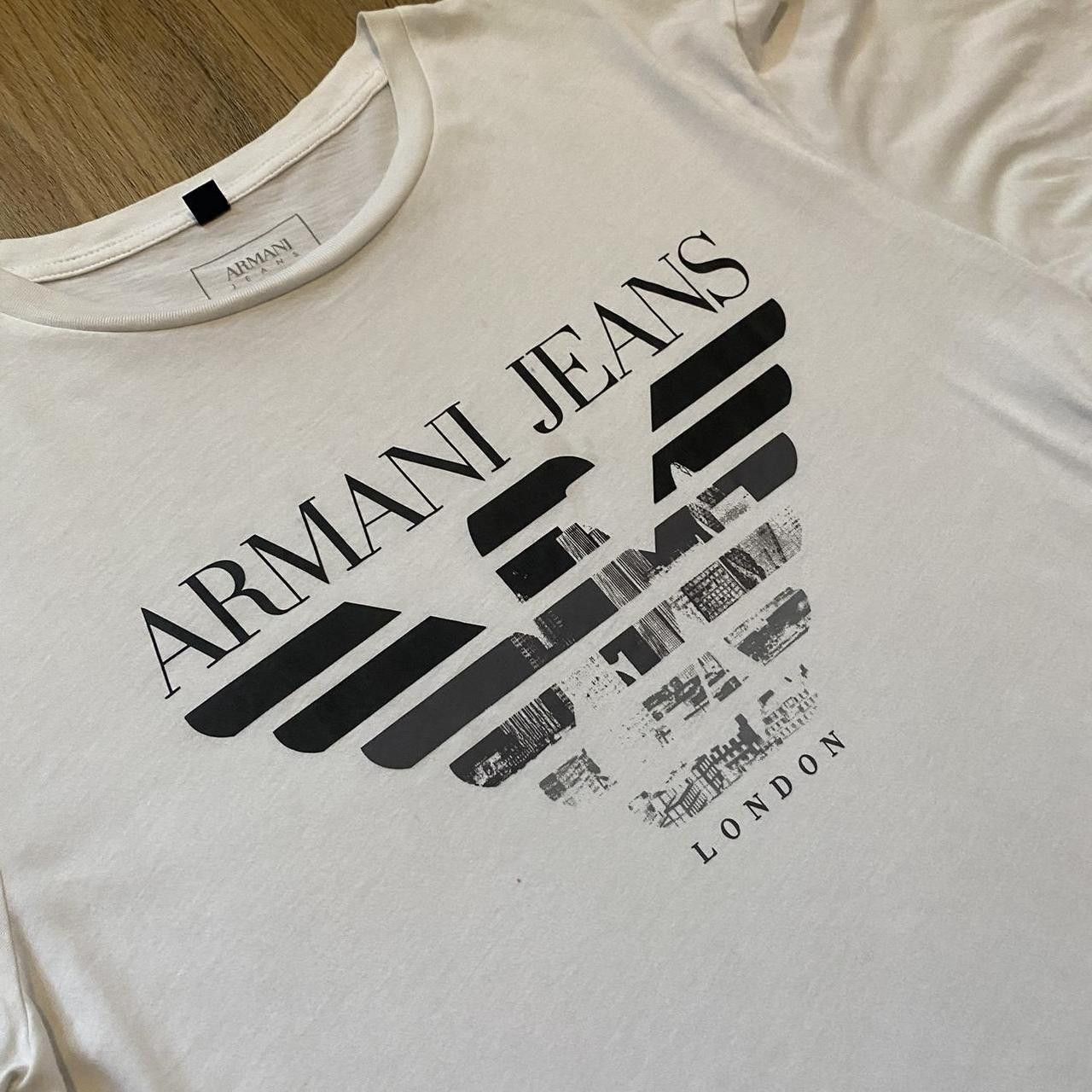 Giorgio Armani Armani Jeans London white t-shirt Sportswears Size US M / EU 48-50 / 2 - 1 Thumbnail