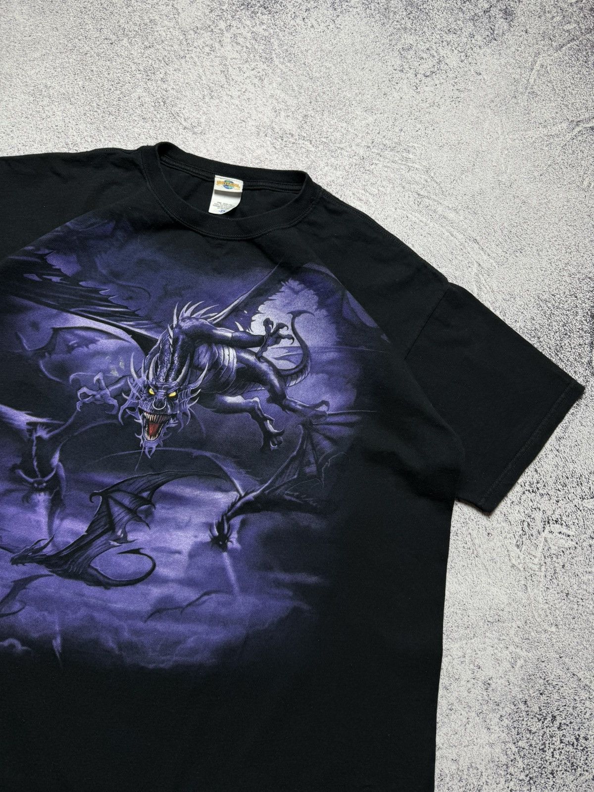 Liquid Blue Vintage 2002 Liquid Blue Dragon T-shirt Cartoon Crazy Tee Size US XXL / EU 58 / 5 - 3 Thumbnail
