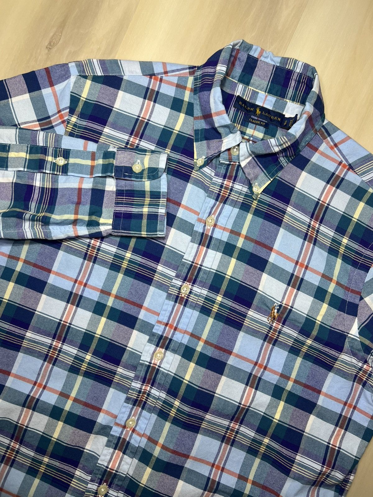 Polo Ralph Lauren Polo Ralph Lauren Plaid Oxford Button Down Shirt Classic Fit Size US S / EU 44-46 / 1 - 1 Thumbnail