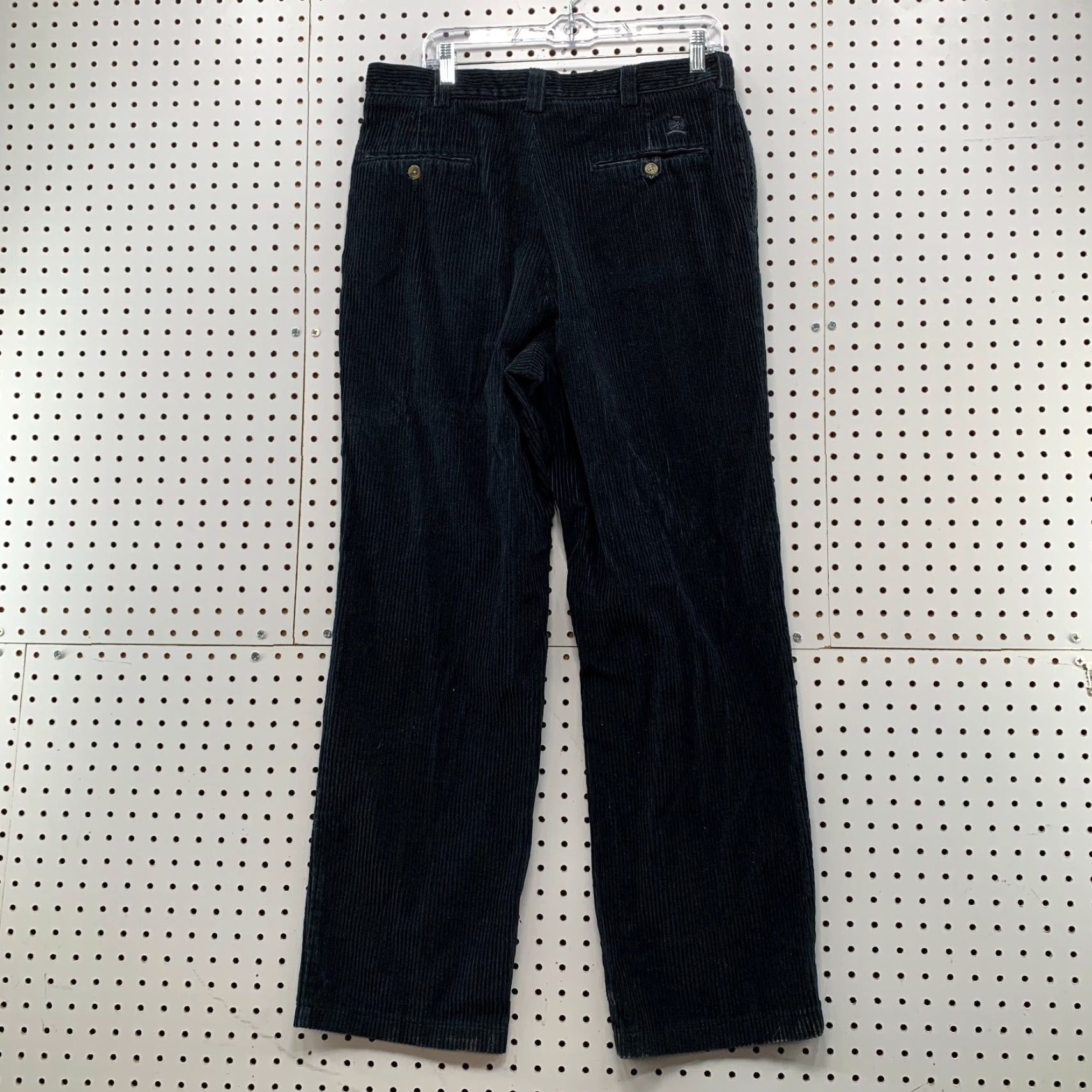 Tommy Hilfiger VINTAGE Tommy Hilfiger Corduroy Pants Mens 34x31 Black Pleated Pants Mens Black Corduroy 80s 90s Tommy Hilfiger Mens Size US 34 / EU 50 - 2 Thumbnail