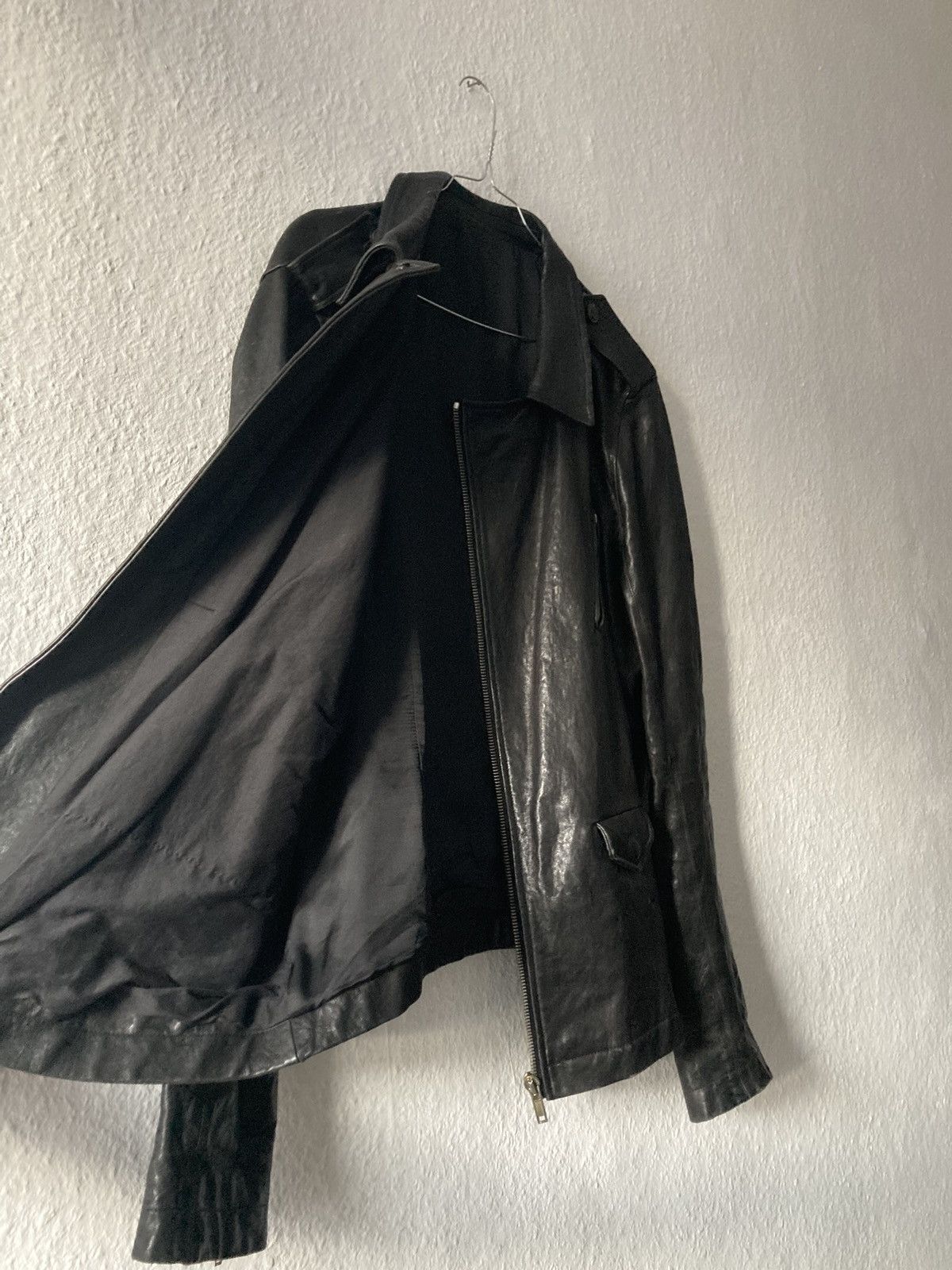 Rick Owens FW09 "CRUST" Hammered Lamb Stooges Leather Jacket Rick Owens Size US XL / EU 56 / 4 - 10 Thumbnail