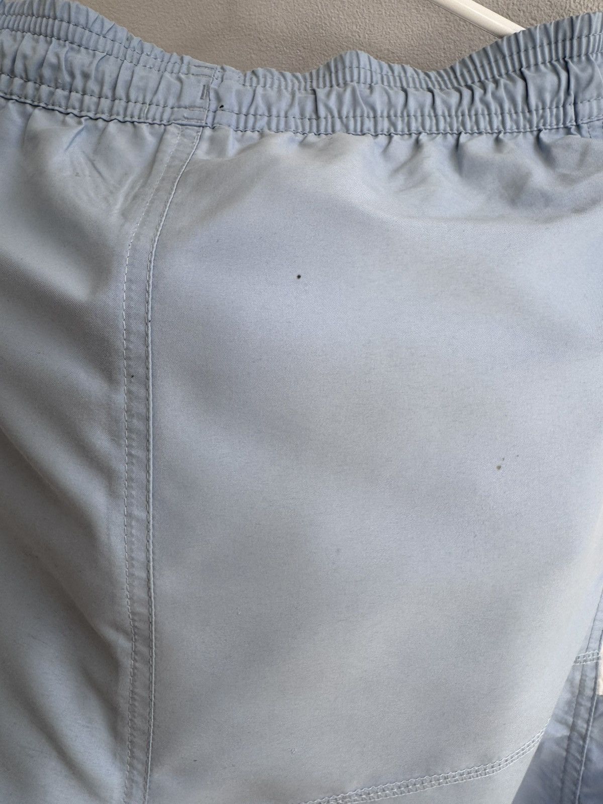 Yves Saint Laurent Yves Saint Laurent YSL Logo Vintage 90s Blue Nylon Shorts Size US 32 / EU 48 - 11 Thumbnail