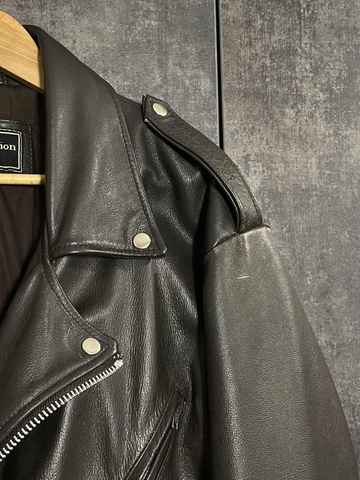 Vintage Vintage 90s Leather Biker Jacket Size US L / EU 52-54 / 3 - 20 Thumbnail