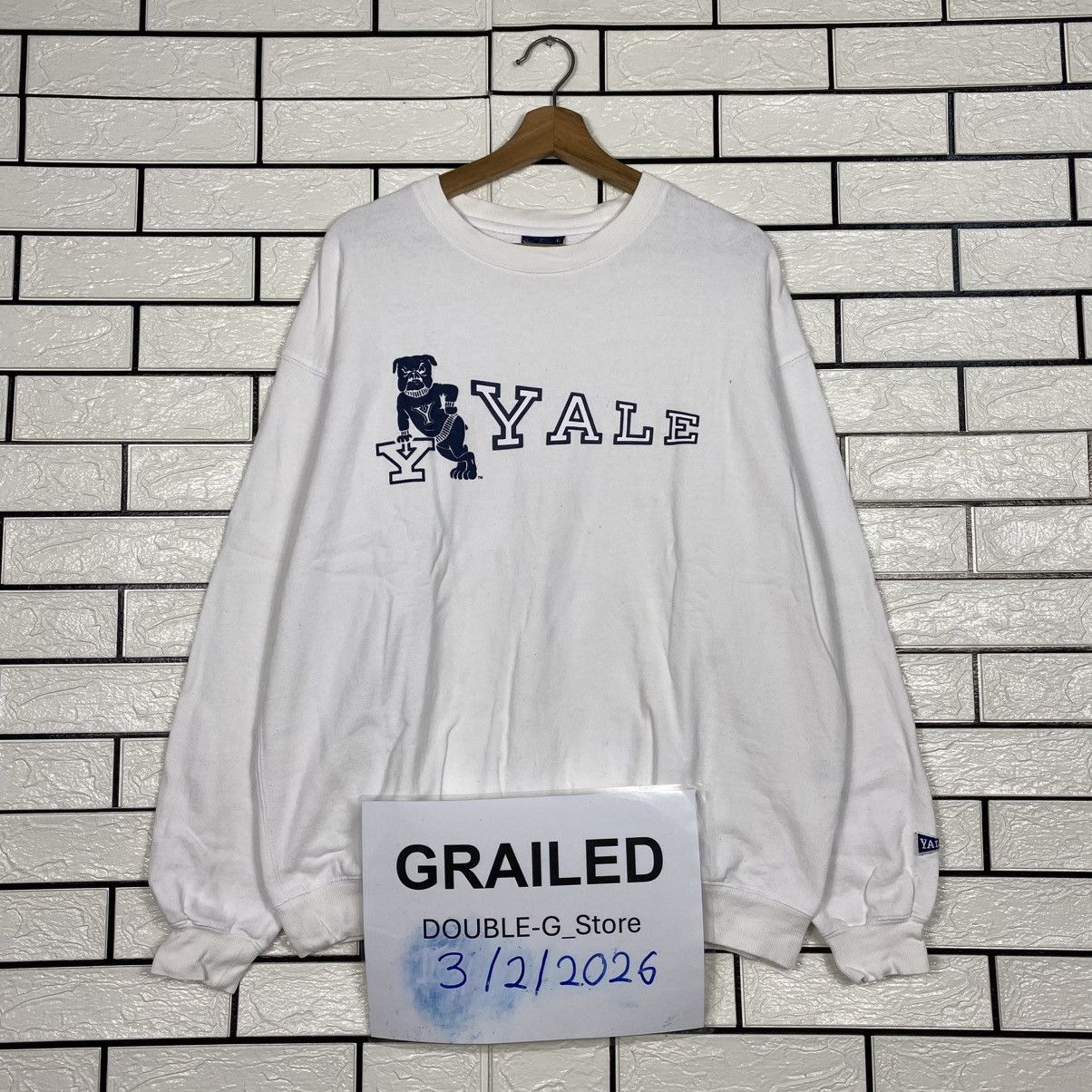 Japanese Brand 📌Vintage Yale University Sweatshirt Big Logo Size US L / EU 52-54 / 3 - 1 Thumbnail