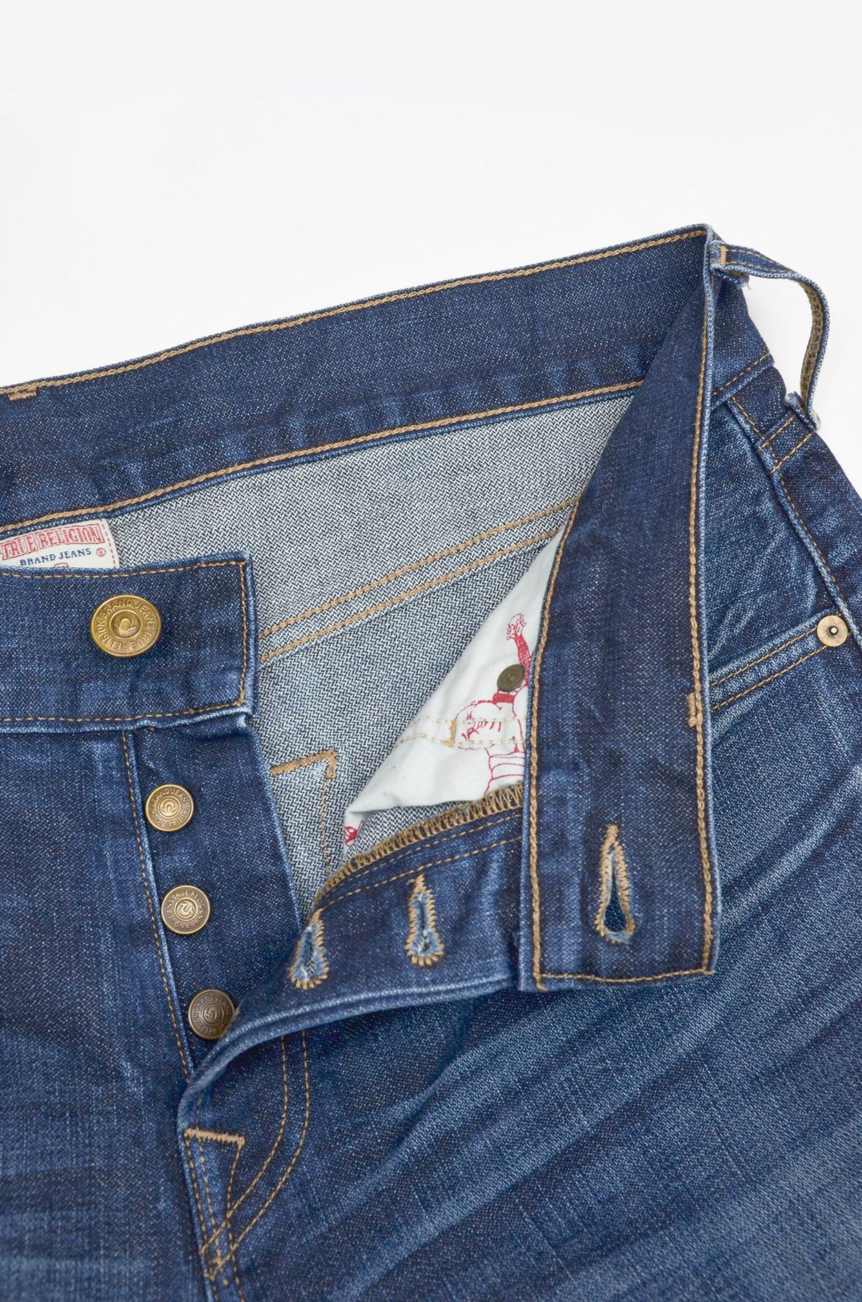 True Religion True Religion Rocco Made in USA Blue Denim Jeans - Size 33 Size US 33 - 6 Thumbnail