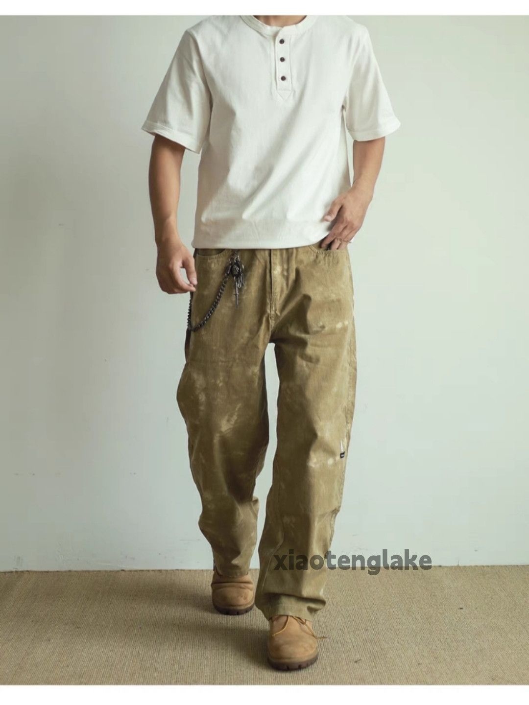 Designer × Japanese Brand × Vintage washed faded utility tie dye workwear cargo pants Size US 28 / EU 44 - 1 Thumbnail