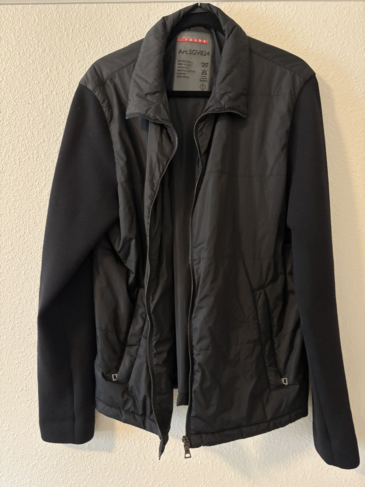 Prada Prada Sport Knit hybrid drivers jacket Size US XL / EU 56 / 4 - 1 Thumbnail