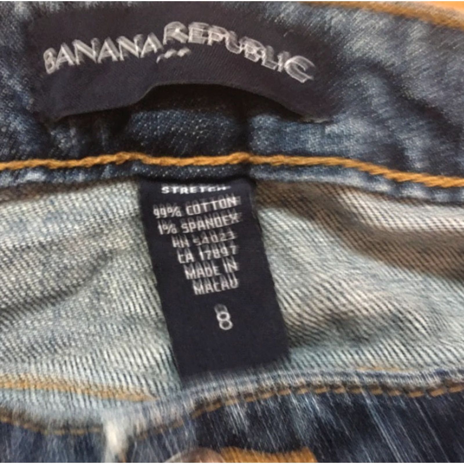 Banana Republic VINTAGE Banana Republic Womens Boot Cut Jeans Blue Medium Wash Stretch Whiskered Denim 8 Size 30" / US 8 / IT 44 - 5 Thumbnail