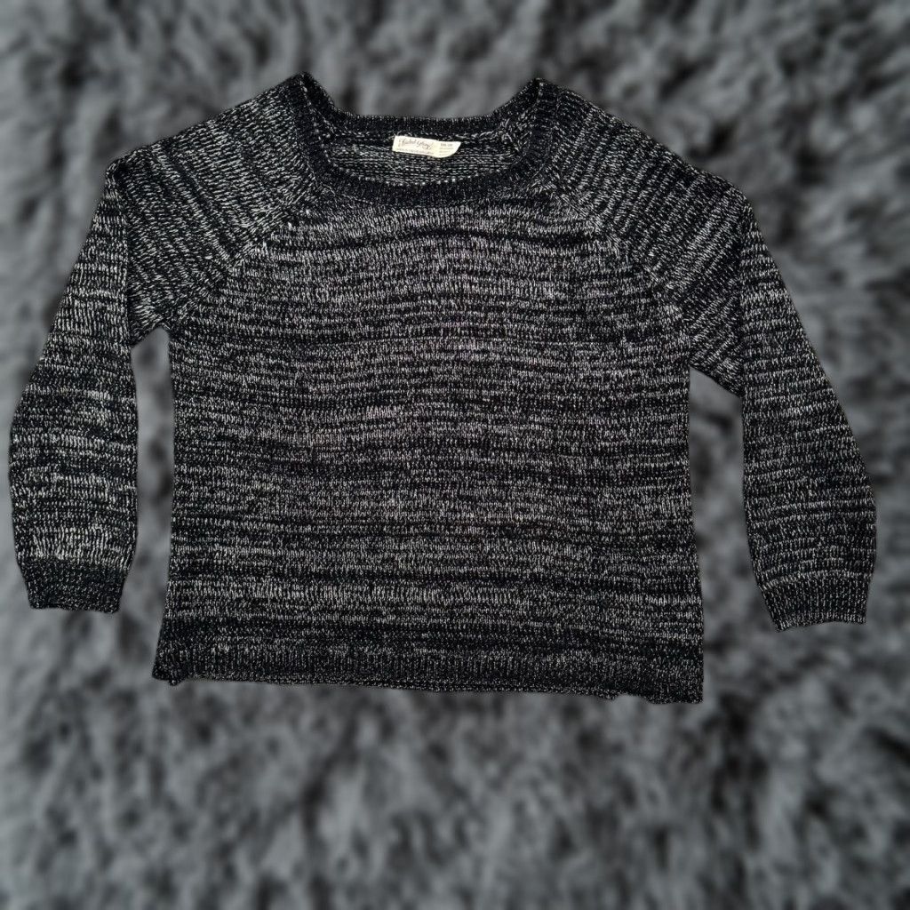 Faded Glory VINTAGE Faded Glory Sweater Womens 2XL Black Long Sleeve Pullover Holiday Shimmering Metallic Thread Glittery Cozy Size XXL / US 16-18 / IT 52-54 - 1 Thumbnail