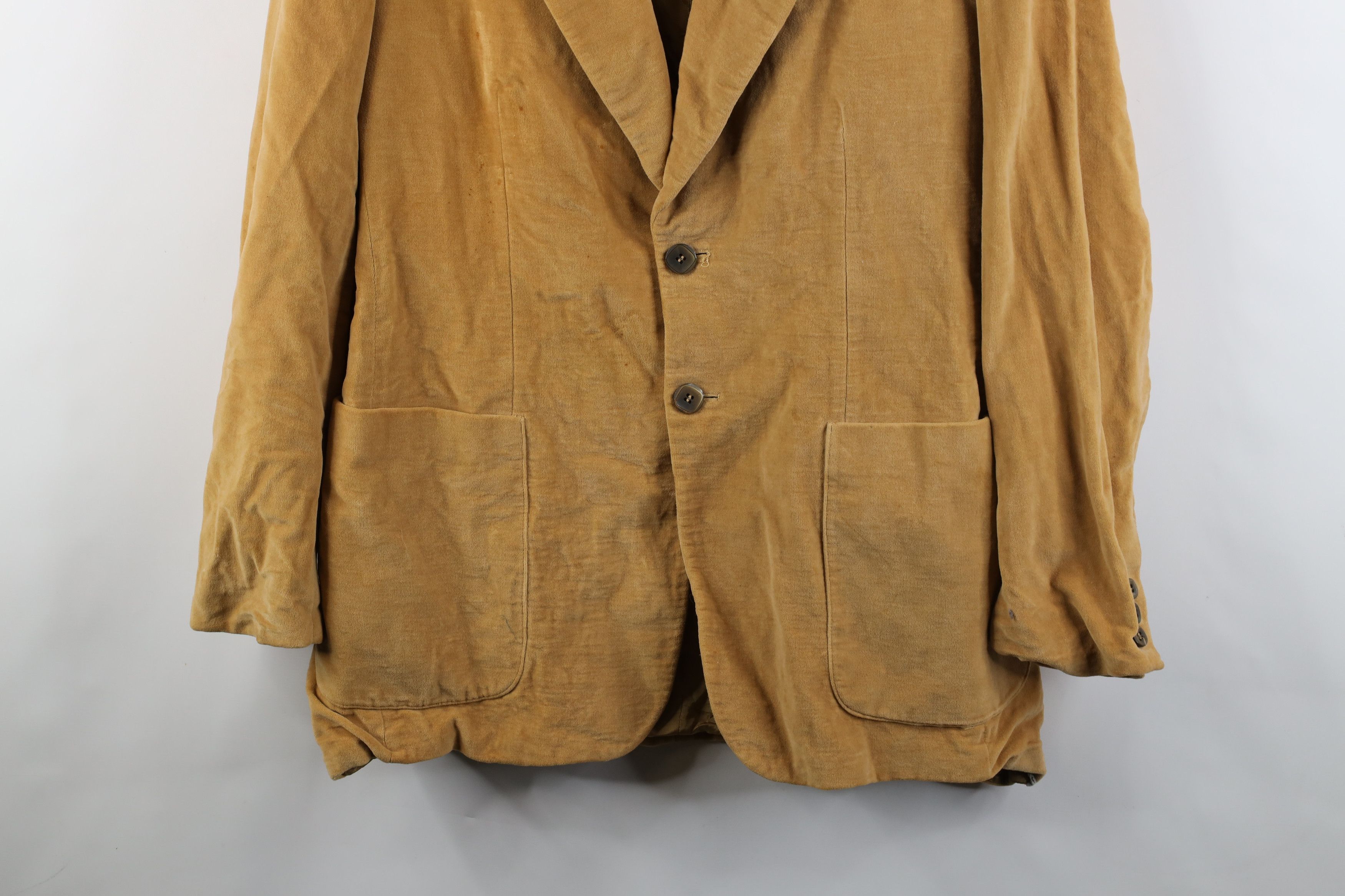 Vintage Vintage 60s 70s Streetwear Button Velour Suit Blazer Jacket Size US XL / EU 56 / 4 - 3 Thumbnail