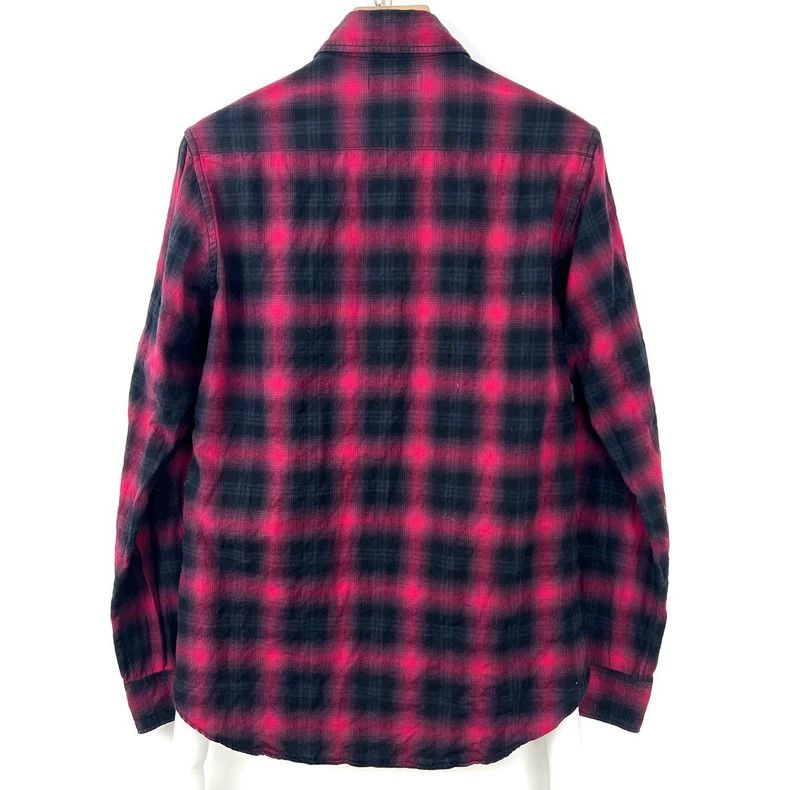 Yves Saint Laurent saint LaurentRed and black plaid long-sleeved shirt 2503-Ne Size US M / EU 48-50 / 2 - 2 Thumbnail