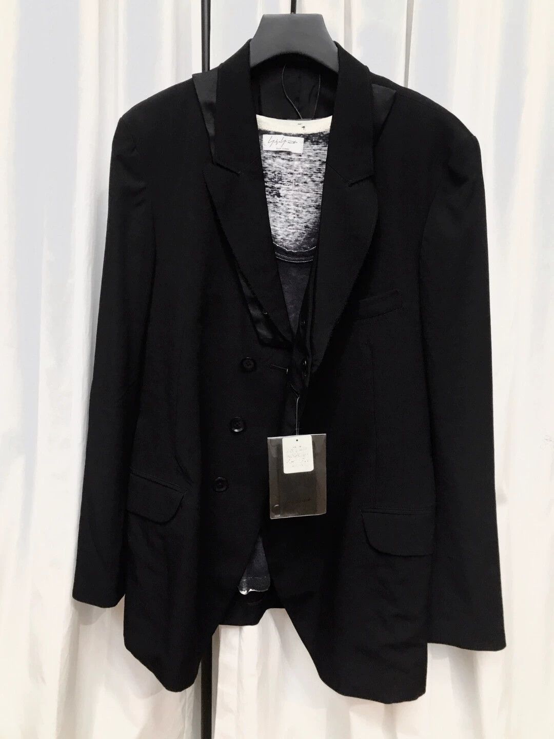 Yohji Yamamoto Yohji Yamamoto women's black oversized jacket Size S / US 4 / IT 40 - 5 Thumbnail