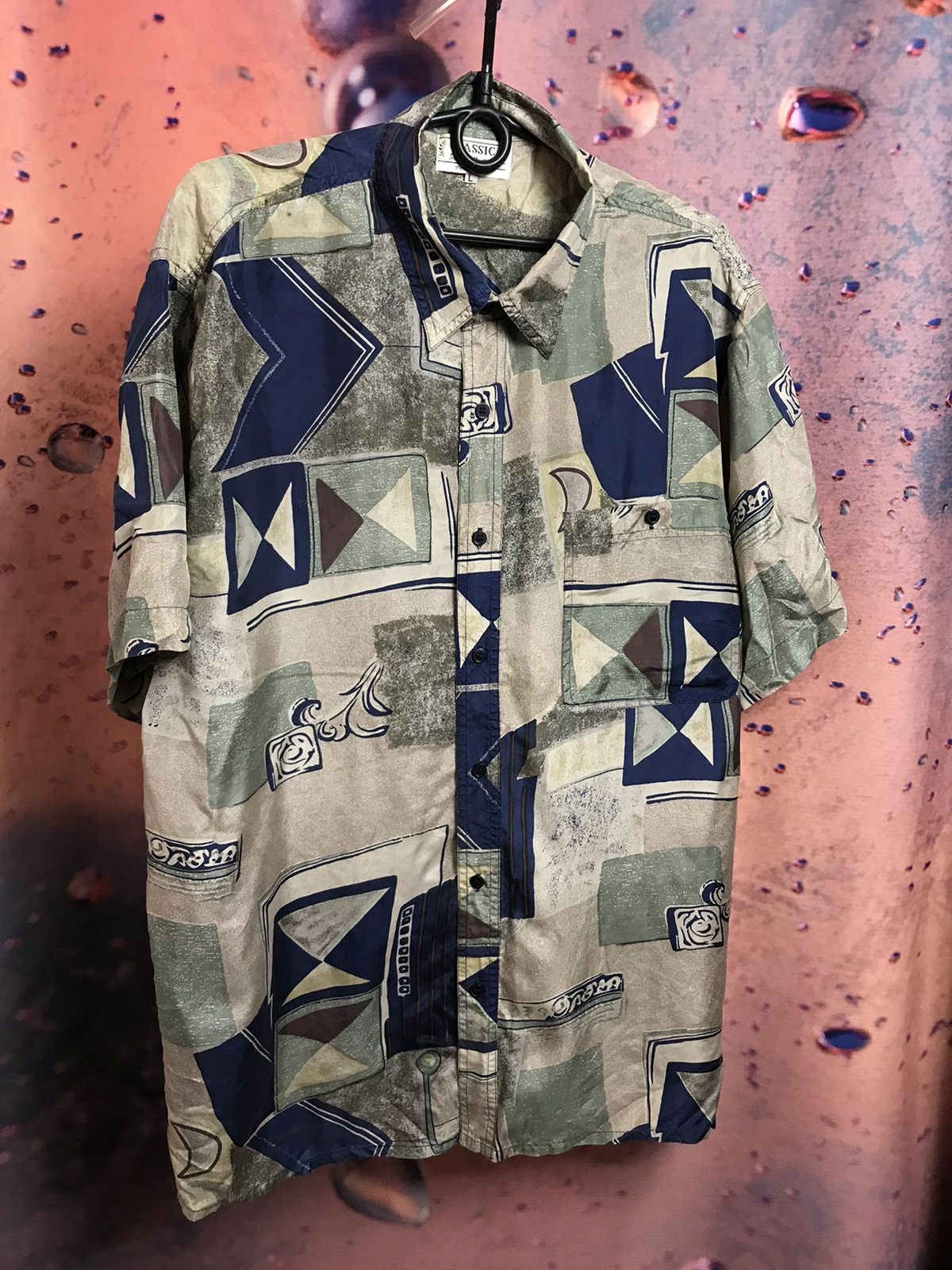 Vintage Vintage Art crazy streetwear silk shirt Size US L / EU 52-54 / 3 - 1 Thumbnail