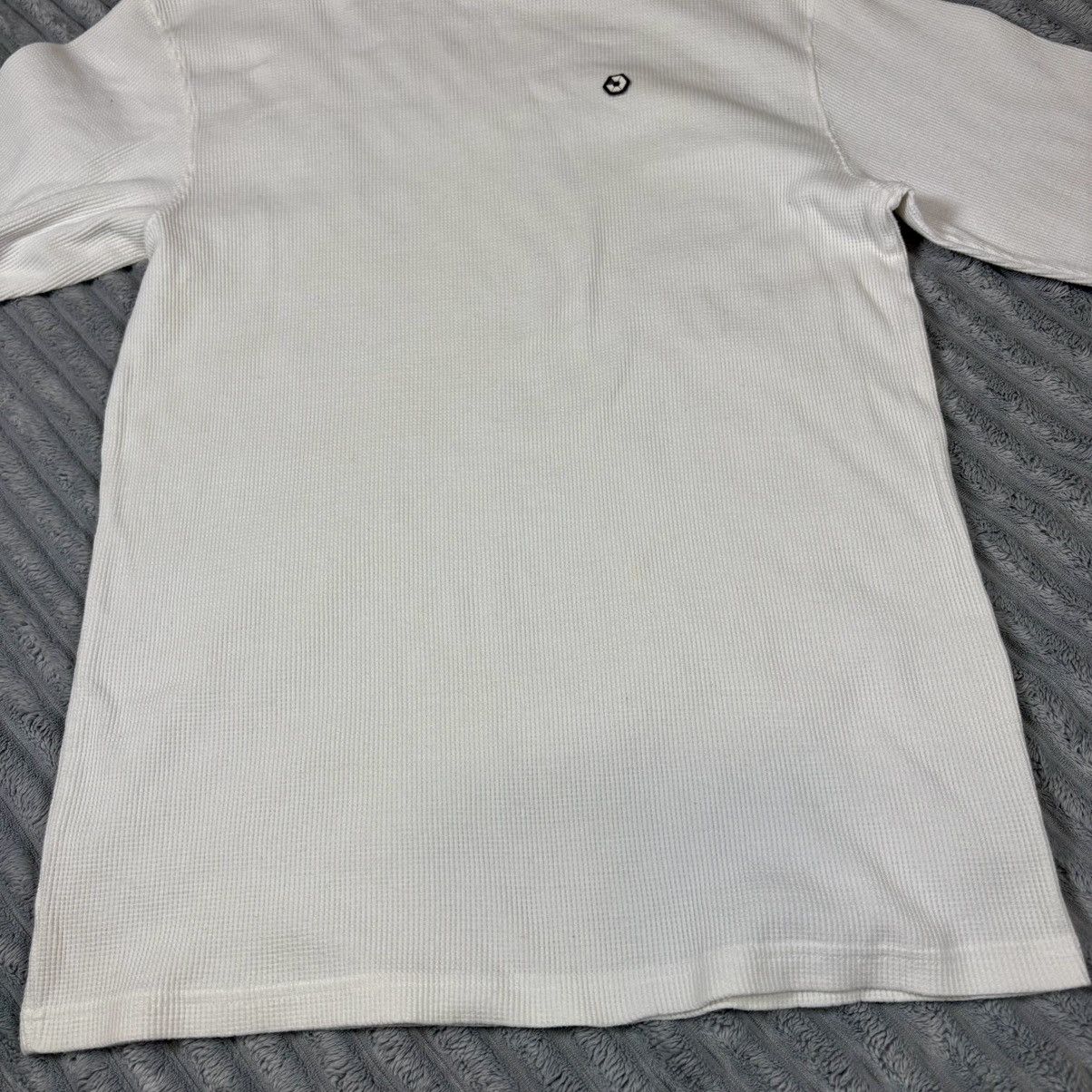 Southpole South Pole Men's Long Sleeve White Waffle Weave Crew Neck XL Size US L / EU 52-54 / 3 - 4 Thumbnail