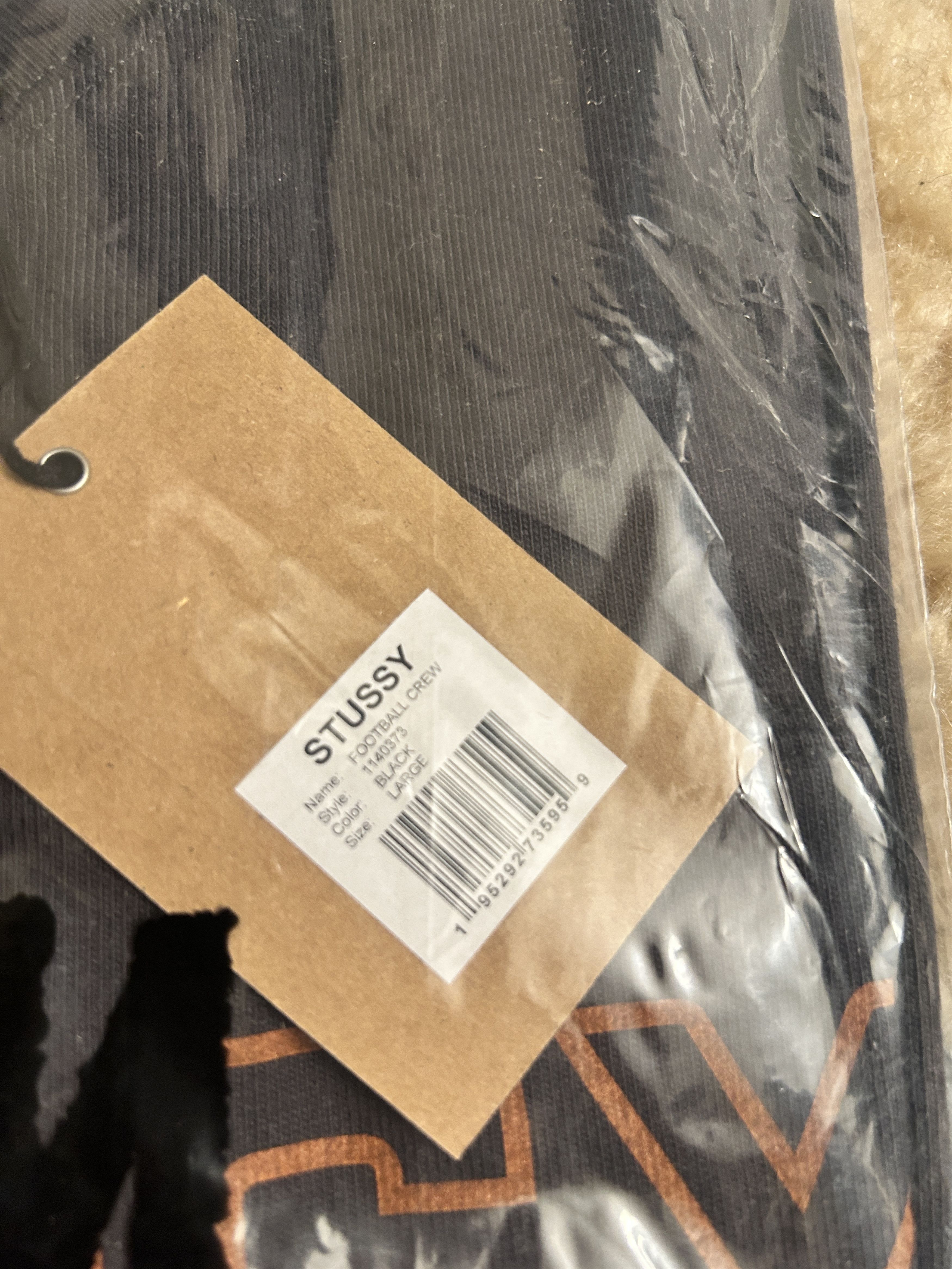 Stussy Stüssy Football Crew Black Size US L / EU 52-54 / 3 - 9 Thumbnail