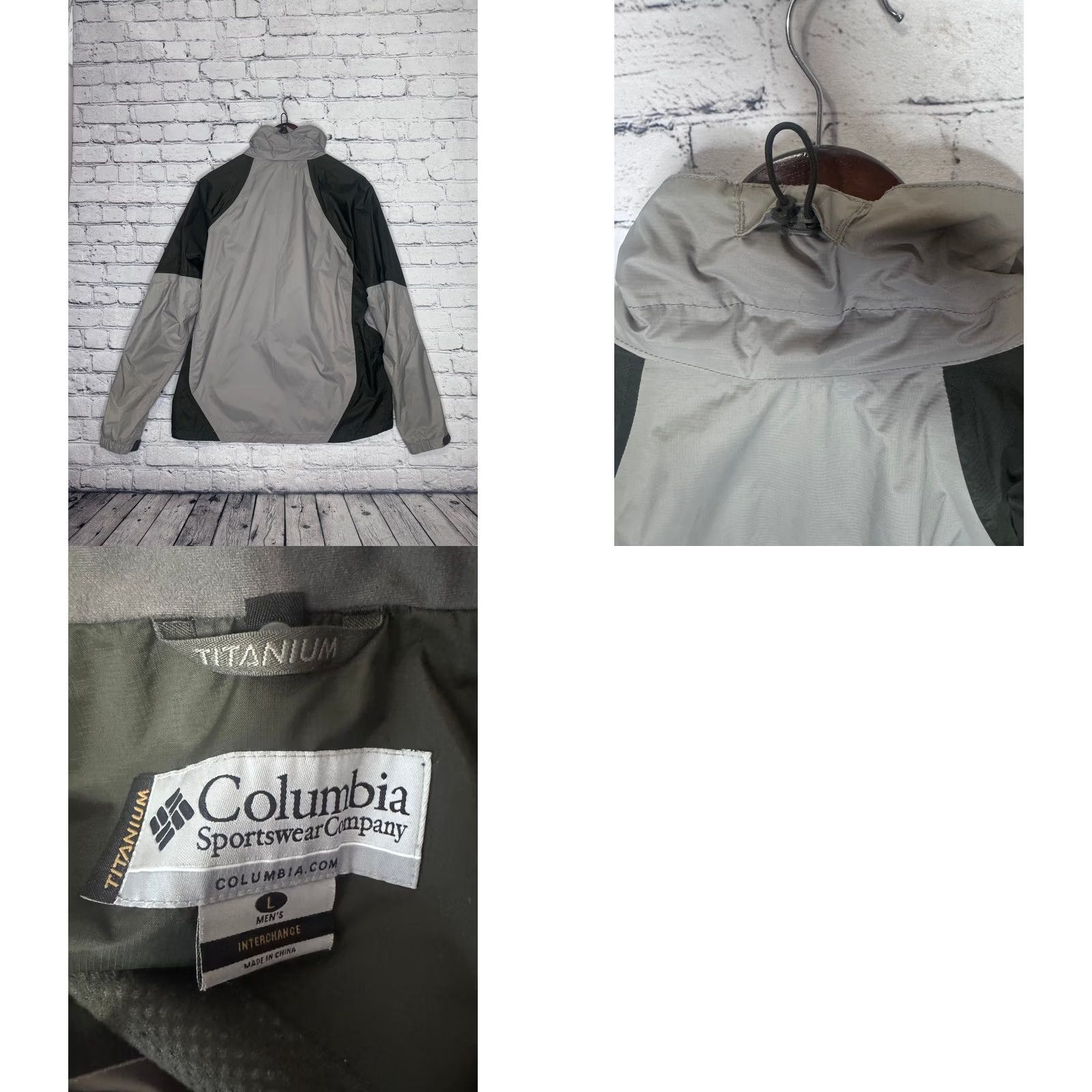 Vintage Columbia Titanium Men's L Interchange Jacket Light Gray Dark Gray Zip Up Size US L / EU 52-54 / 3 - 8 Thumbnail
