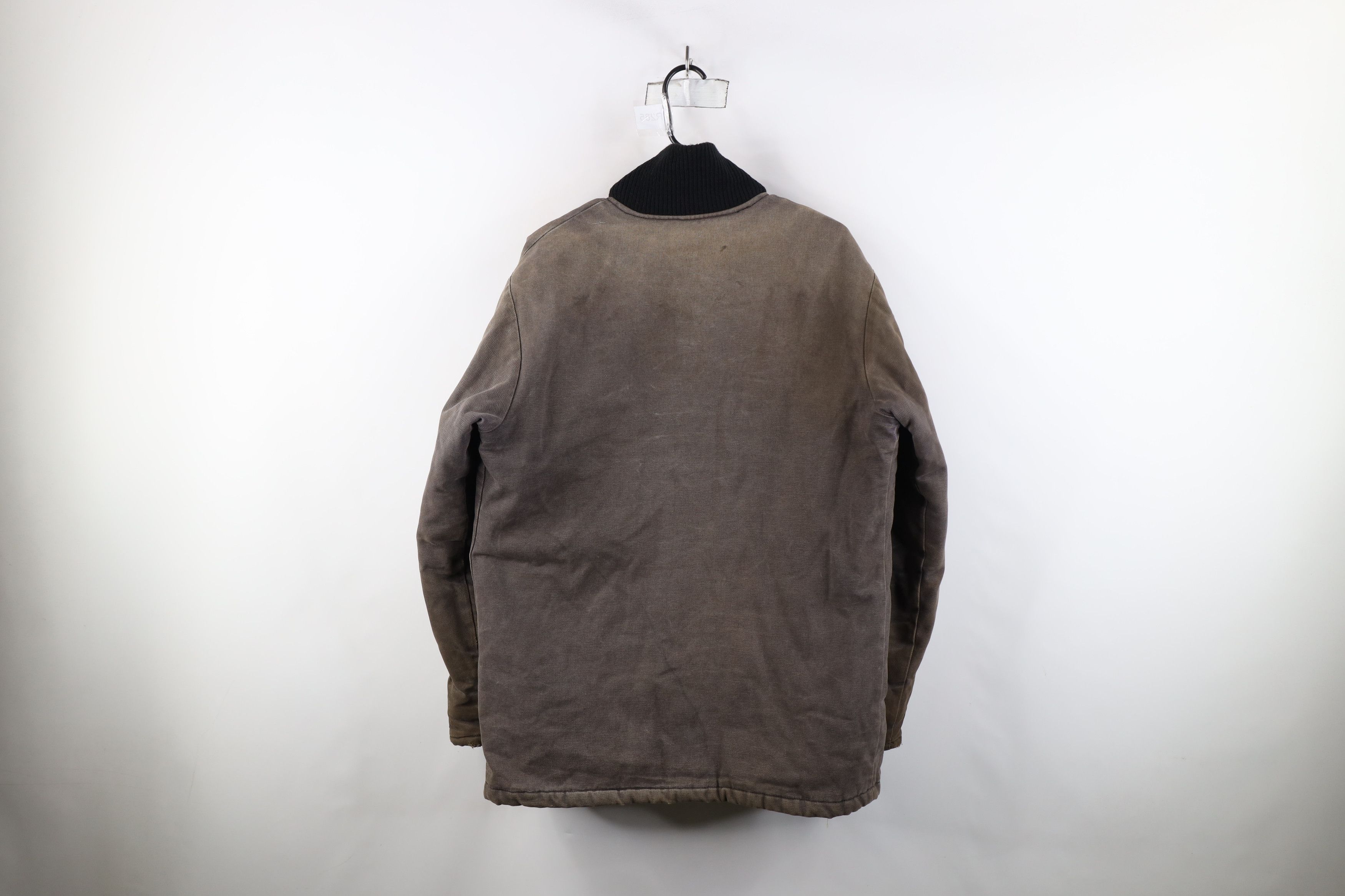 Caterpillar × Vintage Vintage 90s Cat Caterpillar Quilted Canvas Chore Barn Jacket Size US XL / EU 56 / 4 - 13 Thumbnail