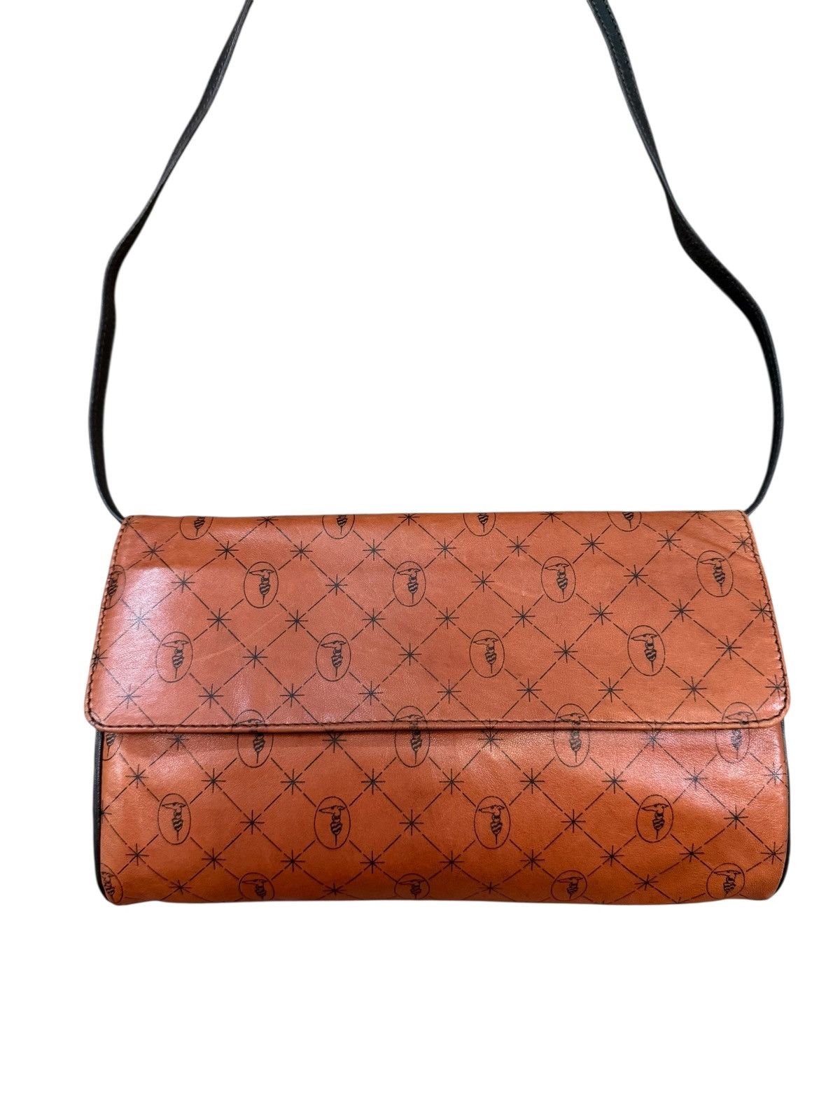 Trussardi RARE VINTAGE TRUSSARDI MONOGRAM SHOULDER BAG Size ONE SIZE - 3 Thumbnail