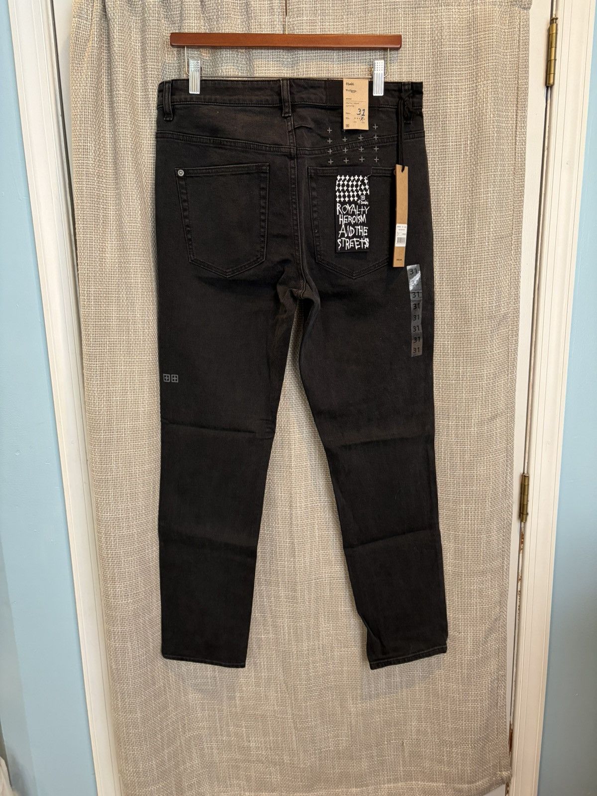 Ksubi Ksubi Wolfgang Hustler Black Slim Fit Denim Jeans New Size US 31 - 2 Thumbnail