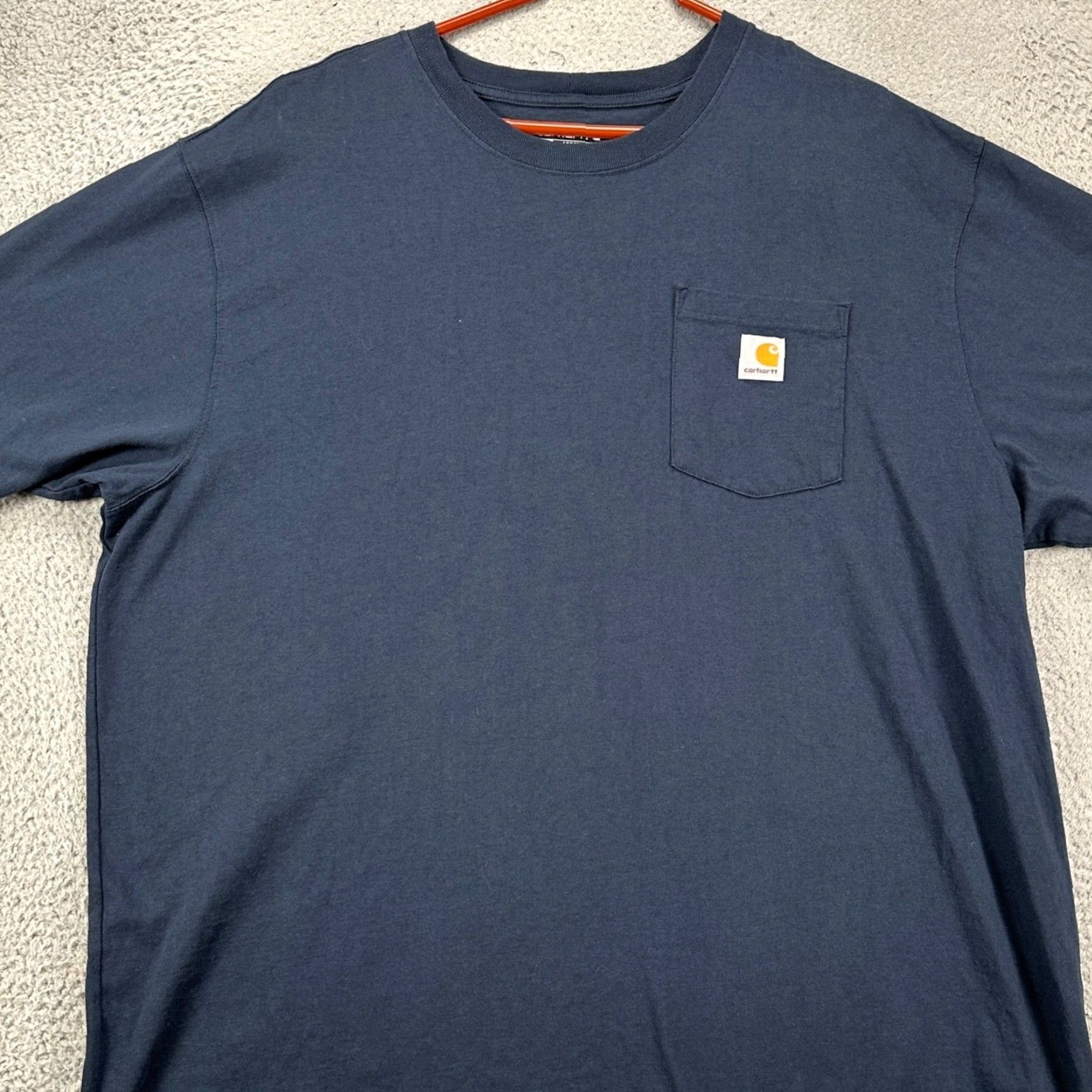 Carhartt Carhartt T-Shirt Mens 2XL Blue Short Sleeve Pocket Logo Outdoor Crew Neck Regular Fit Shirt Size US XXL / EU 58 / 5 - 2 Thumbnail