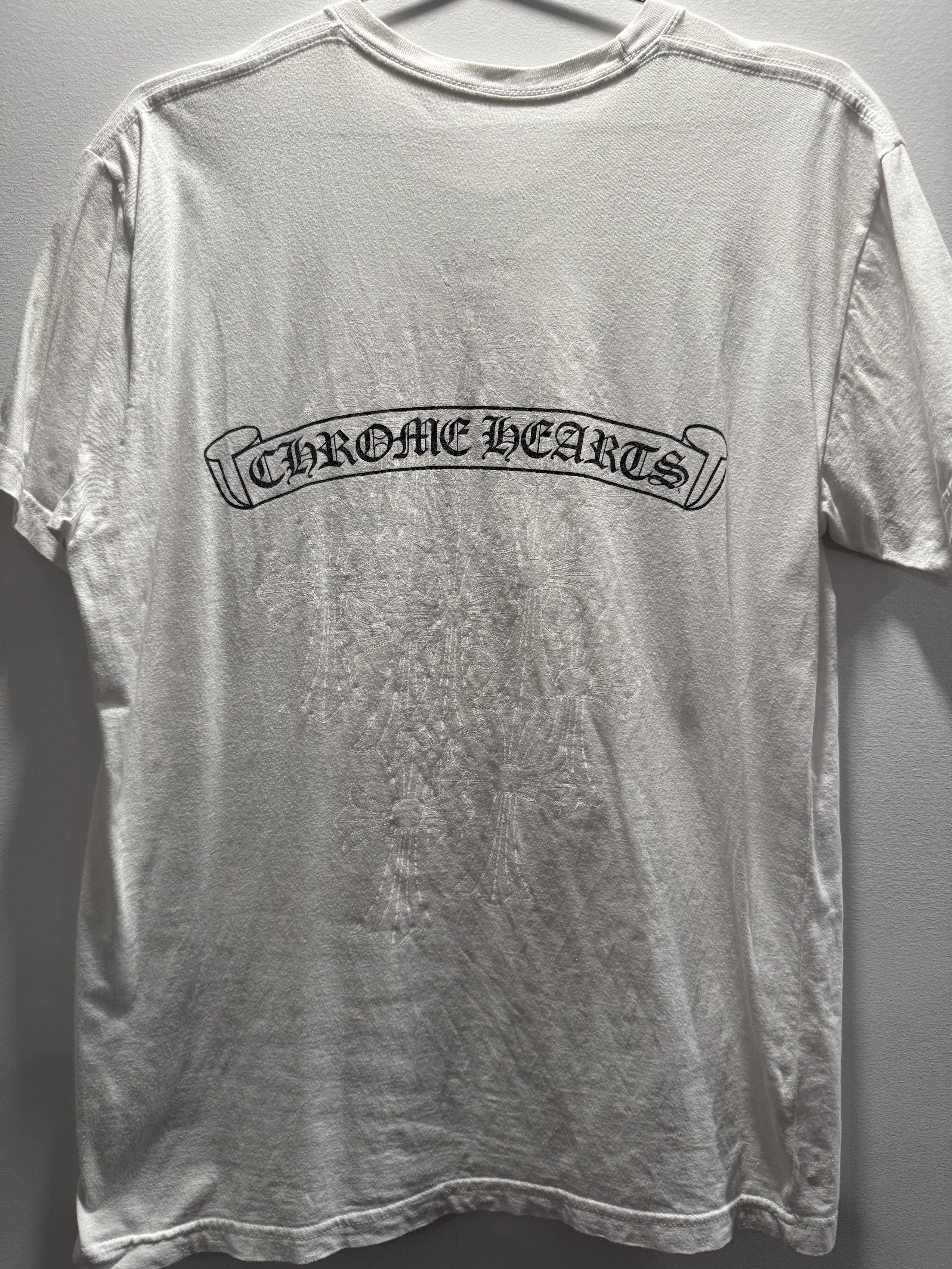 Chrome Hearts Chrome Hearts White Multi Cross Scroll tee Size US L / EU 52-54 / 3 - 7 Thumbnail
