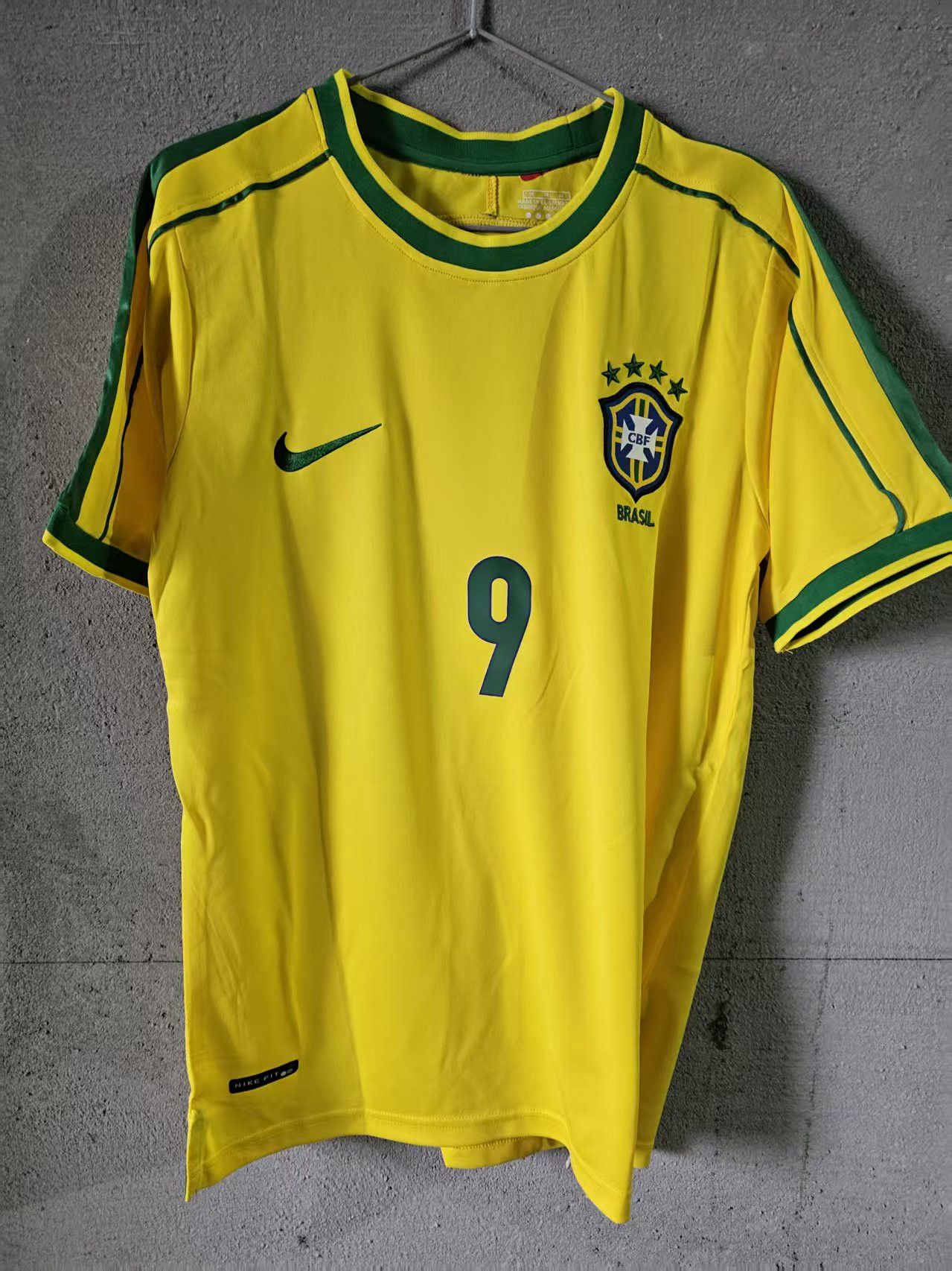 Other 1998 Brazil #9 Ronaldo Jersey Home Size US XL / EU 56 / 4 - 1 Thumbnail