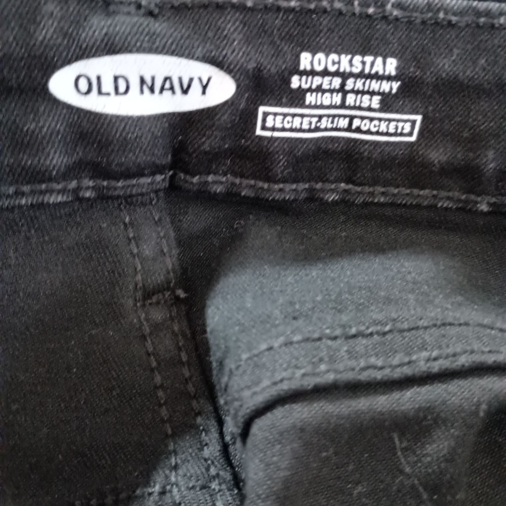 Old Navy Old Navy Rockstar Super Skinny High Rise Black Jeans Size 8 Size 30" / US 8 / IT 44 - 4 Thumbnail