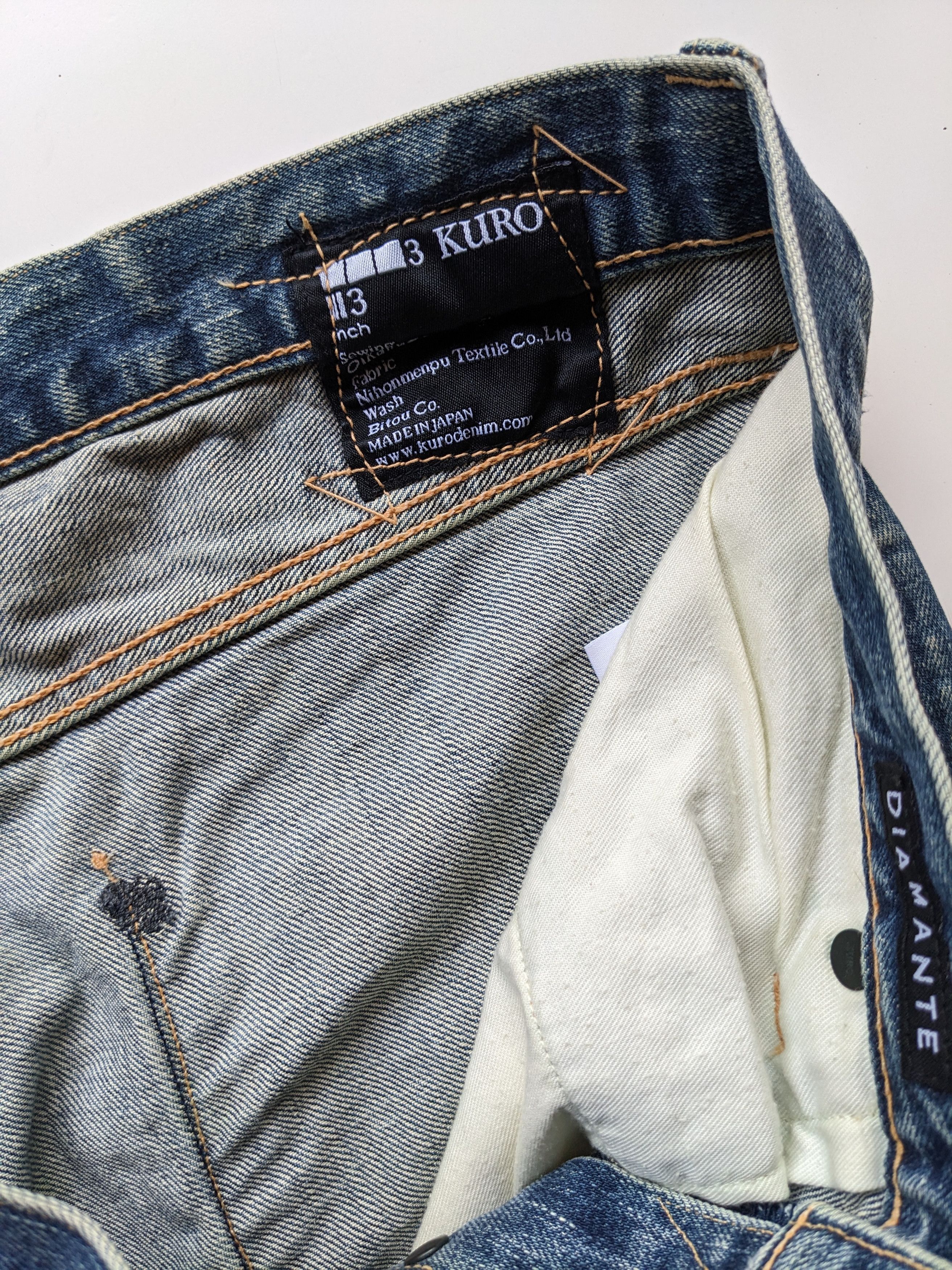 KURO KURO Diamante distressed jean Size US 35 - 6 Thumbnail