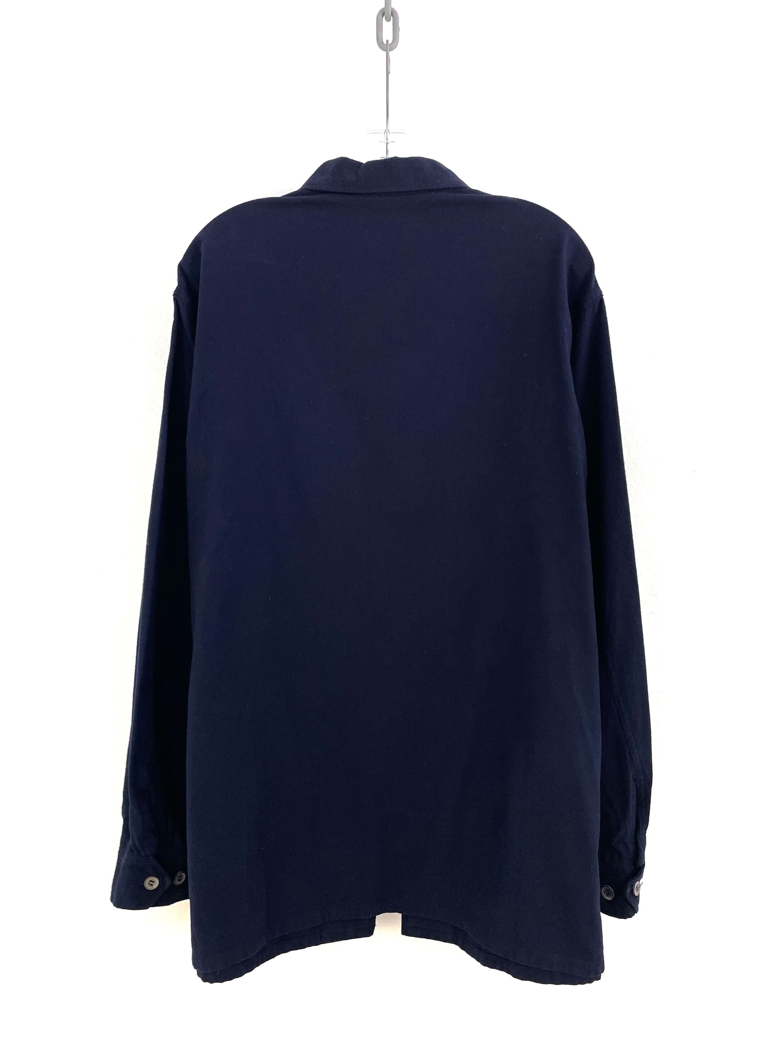 Yohji Yamamoto Brushed Cotton Cargo Zip Shirt Size US L / EU 52-54 / 3 - 12 Thumbnail