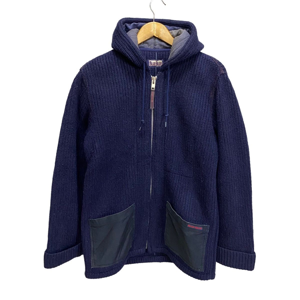 Blue Blue Japan Blue Blue indigo heavy knit hoodie jacket Size US M / EU 48-50 / 2 - 1 Thumbnail