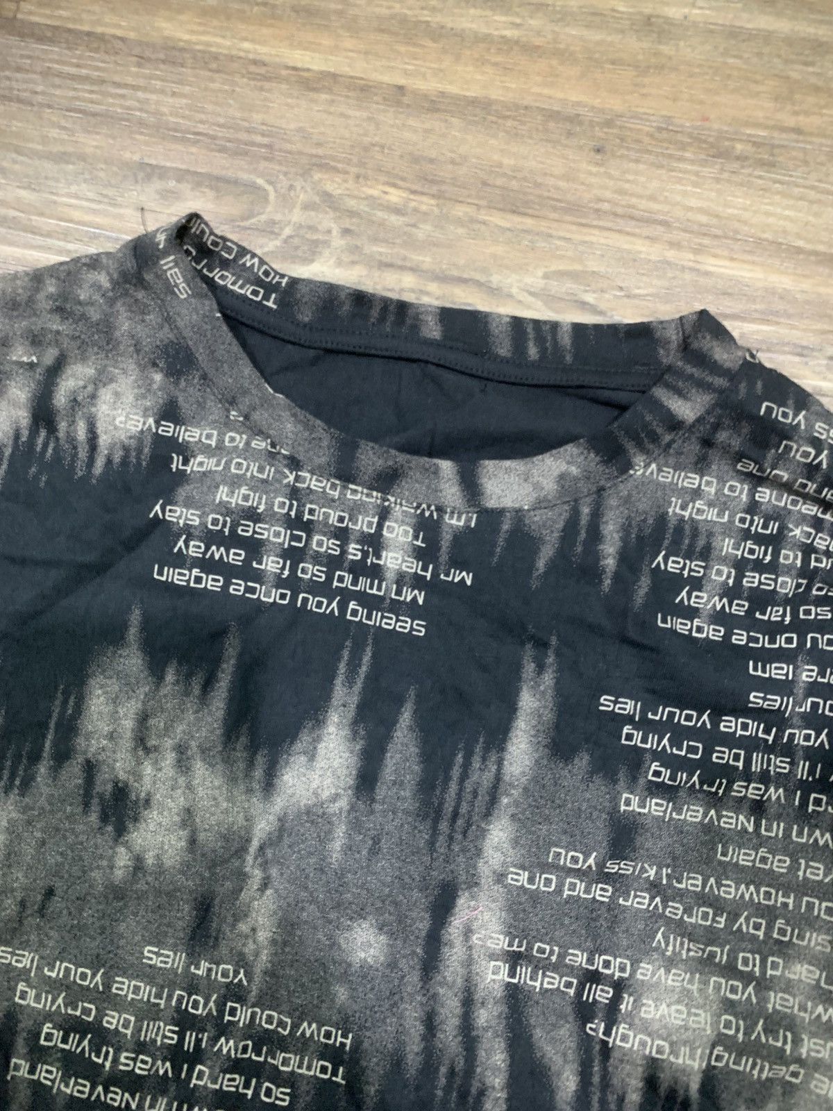 Japanese Brand Japanese Y2k Poem Newspapers Quotes Longsleeve Lgb Style Size US M / EU 48-50 / 2 - 5 Thumbnail