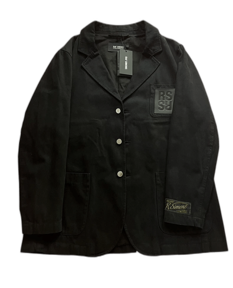 Raf Simons raf simons black denim blazer for men Size US M / EU 48-50 / 2 - 1 Thumbnail