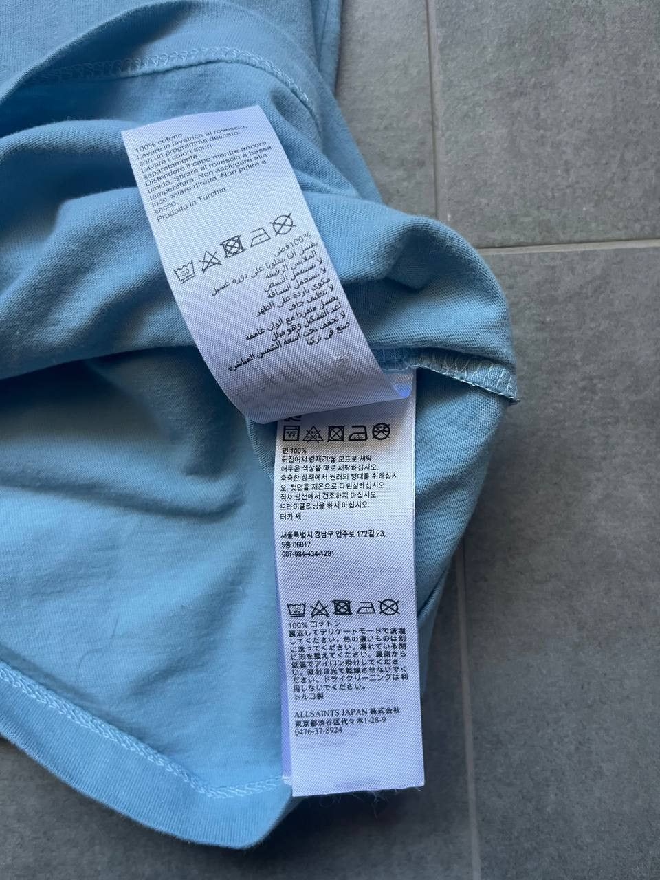 Allsaints AllSaints Minimal Sky Blue Size US M / EU 48-50 / 2 - 5 Thumbnail