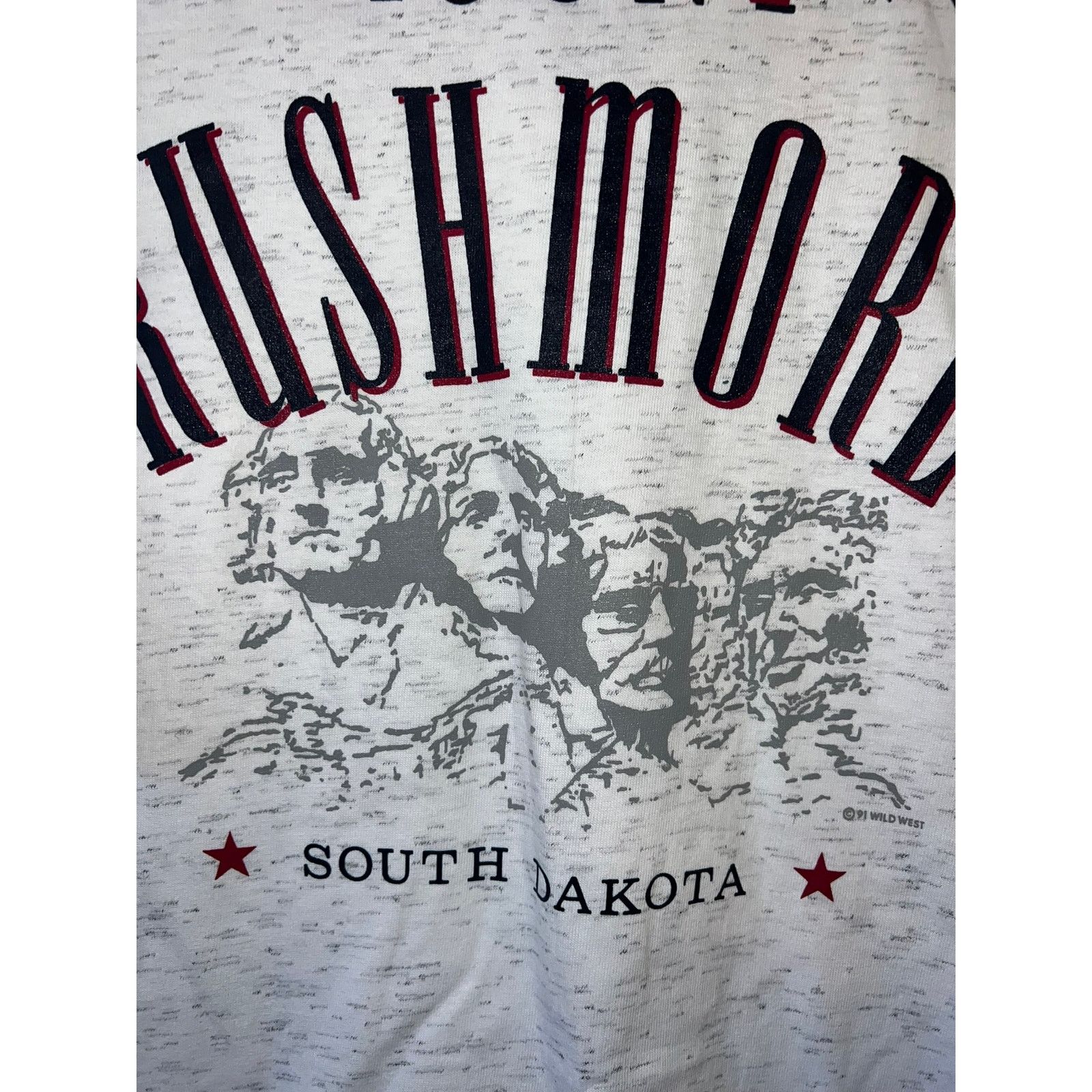 Vintage Vintage Mount Rushmore Shirt White Speckled White L Tee Size US L / EU 52-54 / 3 - 4 Thumbnail