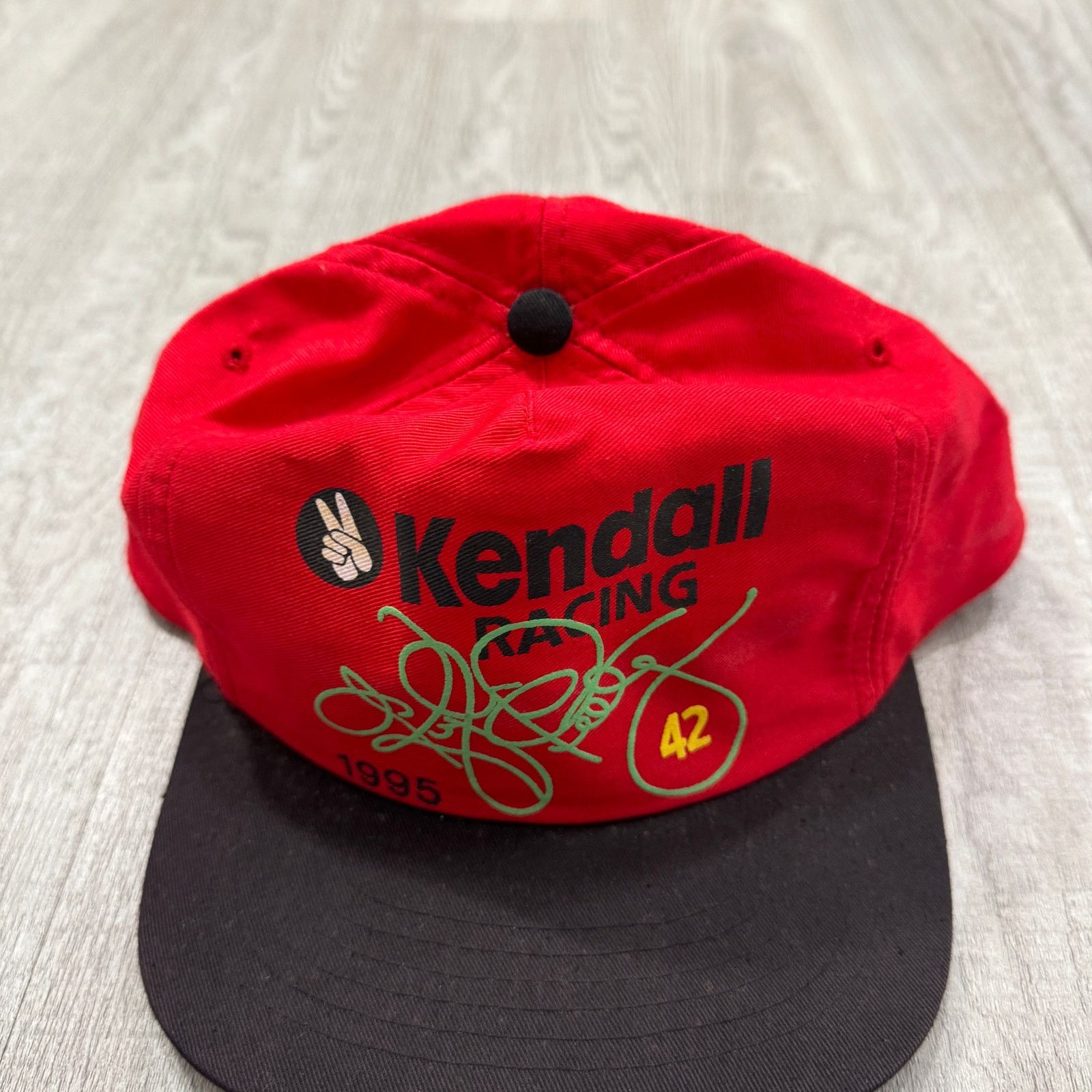 Vintage Vintage Kendall Racing Nascar Kyle Petty Hat Adult Red 1995 Size ONE SIZE - 2 Thumbnail