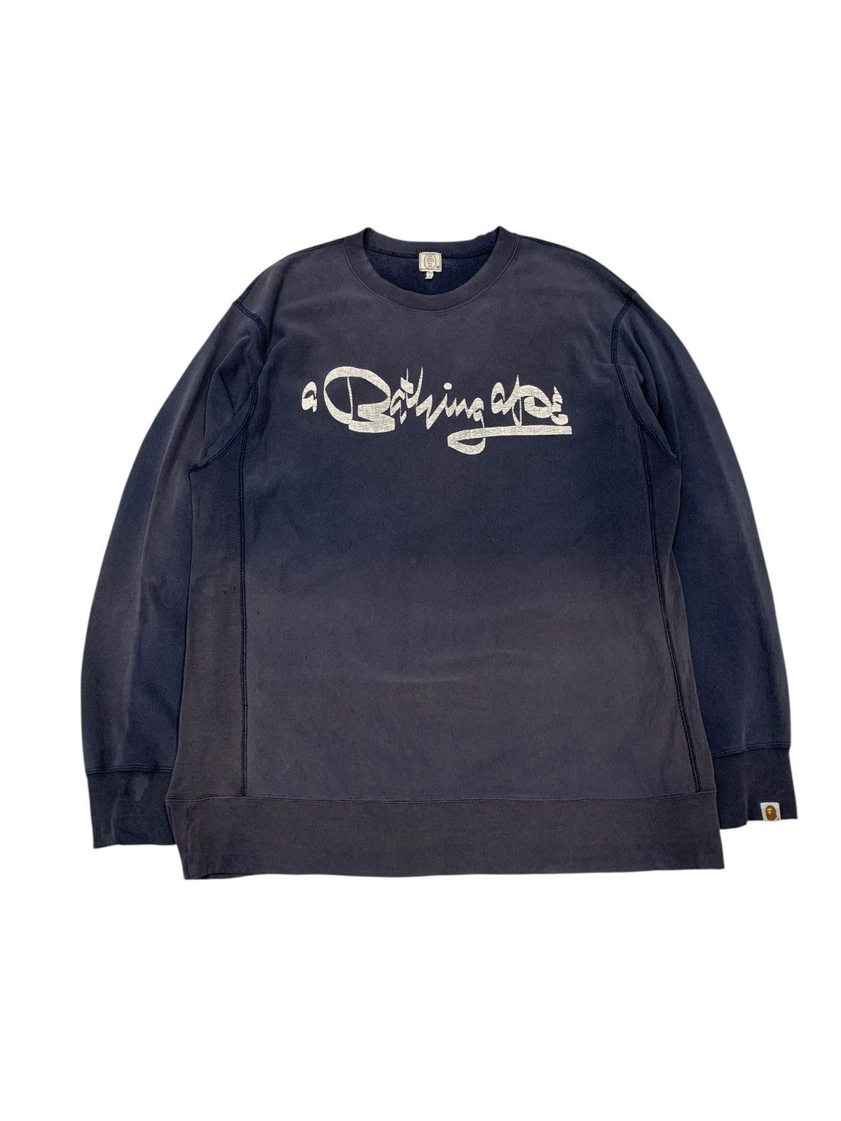 🔥VTG SUNFADED BAPE X FUTURA CREWNECK SWEATSHIRTS