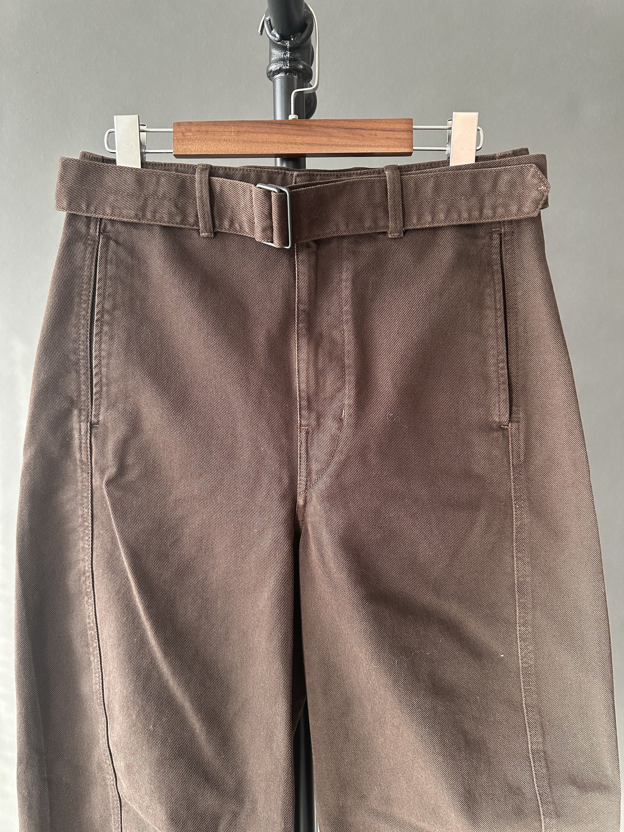 パンツ TWISTED BELTED PANTS 24AW ESPRESSO sizeS Twisted Belted Pant in Espresso