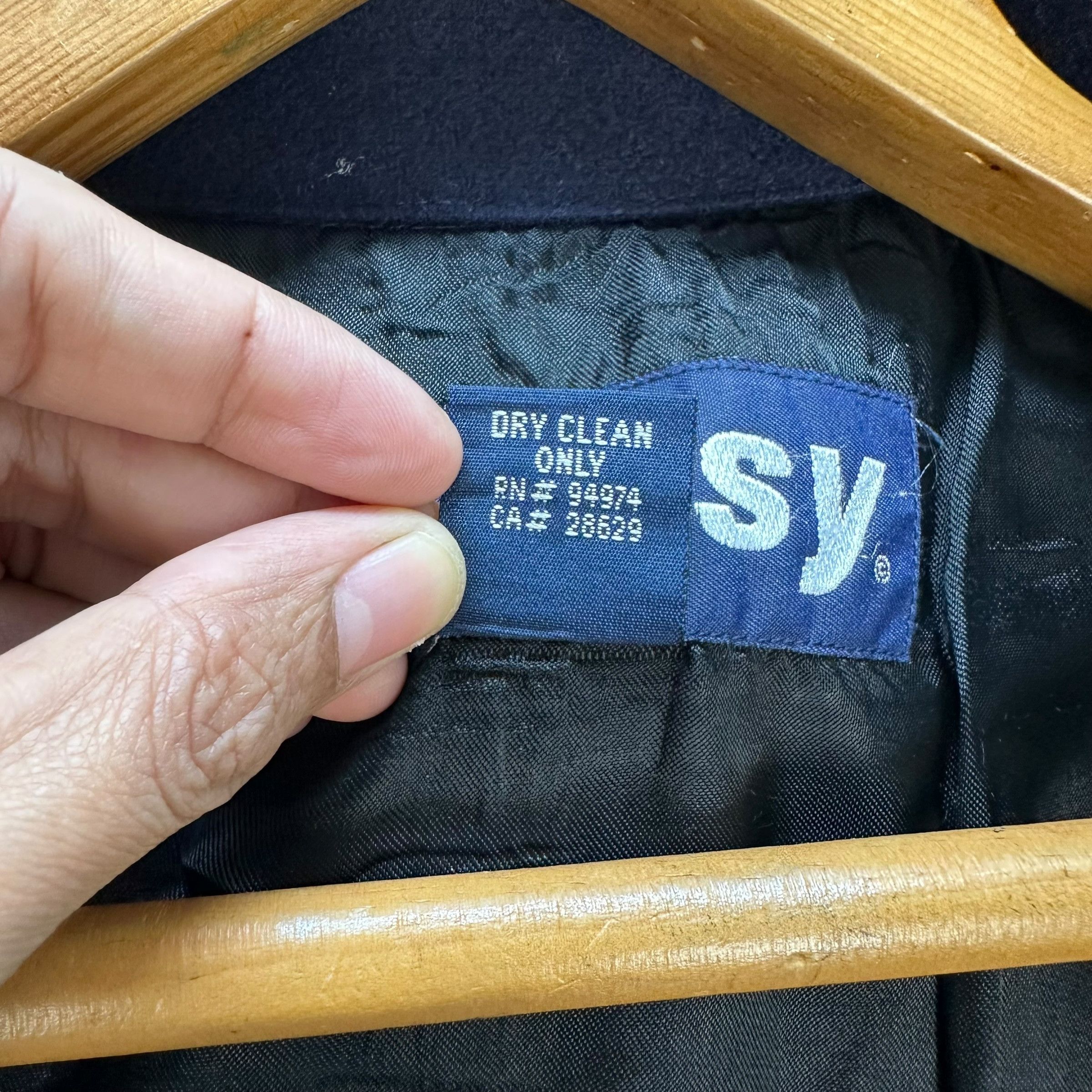 Stussy 90’s STUSSY Workwear Navy Blue Wool Flannel Jacket #106-1463 Size US L / EU 52-54 / 3 - 10 Thumbnail