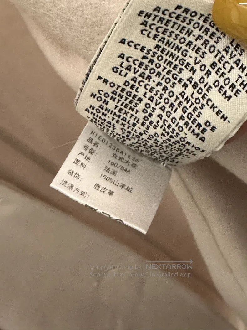 Hermes Hermes Long wool cashmere coat with leather patches Size XS / US 0-2 / IT 36-38 - 7 Thumbnail