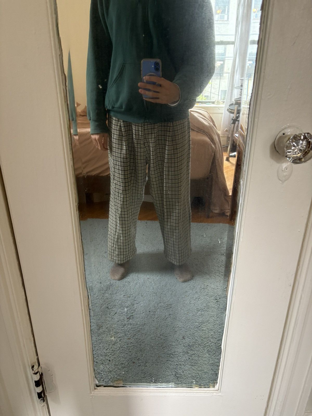 J. Press 1 Tuck Easy Wool Trousers Size US 34 / EU 50 - 3 Thumbnail