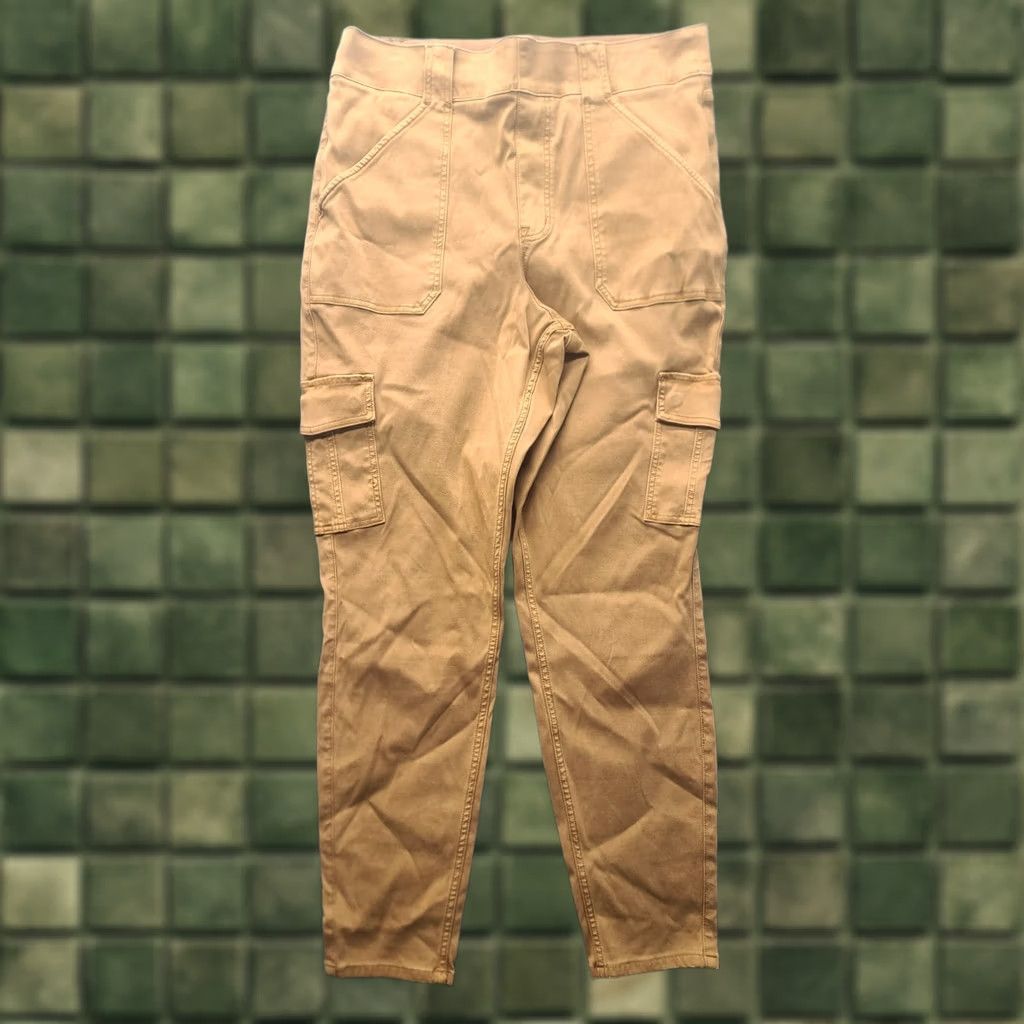Spanx Spanx Pants Womens 2XL Stretch Twill Ankle Cargo High Rise Tapered Leg Size 40" / US 18 - 1 Thumbnail