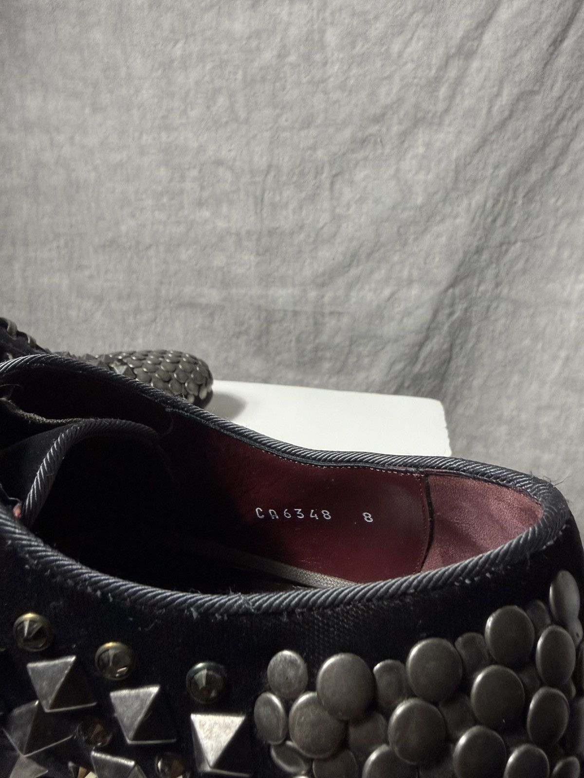 Dolce & Gabbana Dolce & Gabbana AW14 Studded Velvet Derby Size US 8 / EU 41 - 7 Thumbnail