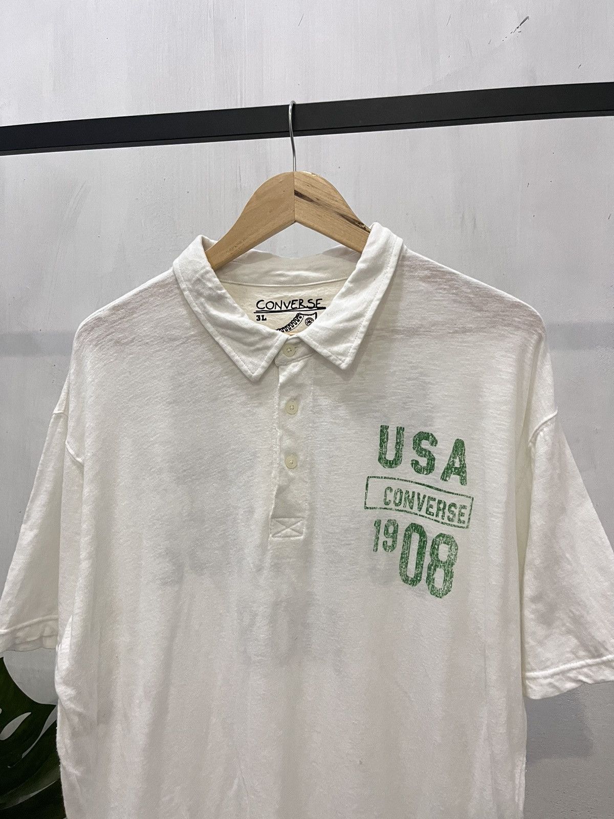 Converse × Vintage Vtg Converse Spell Out Polos Size US XL / EU 56 / 4 - 2 Thumbnail
