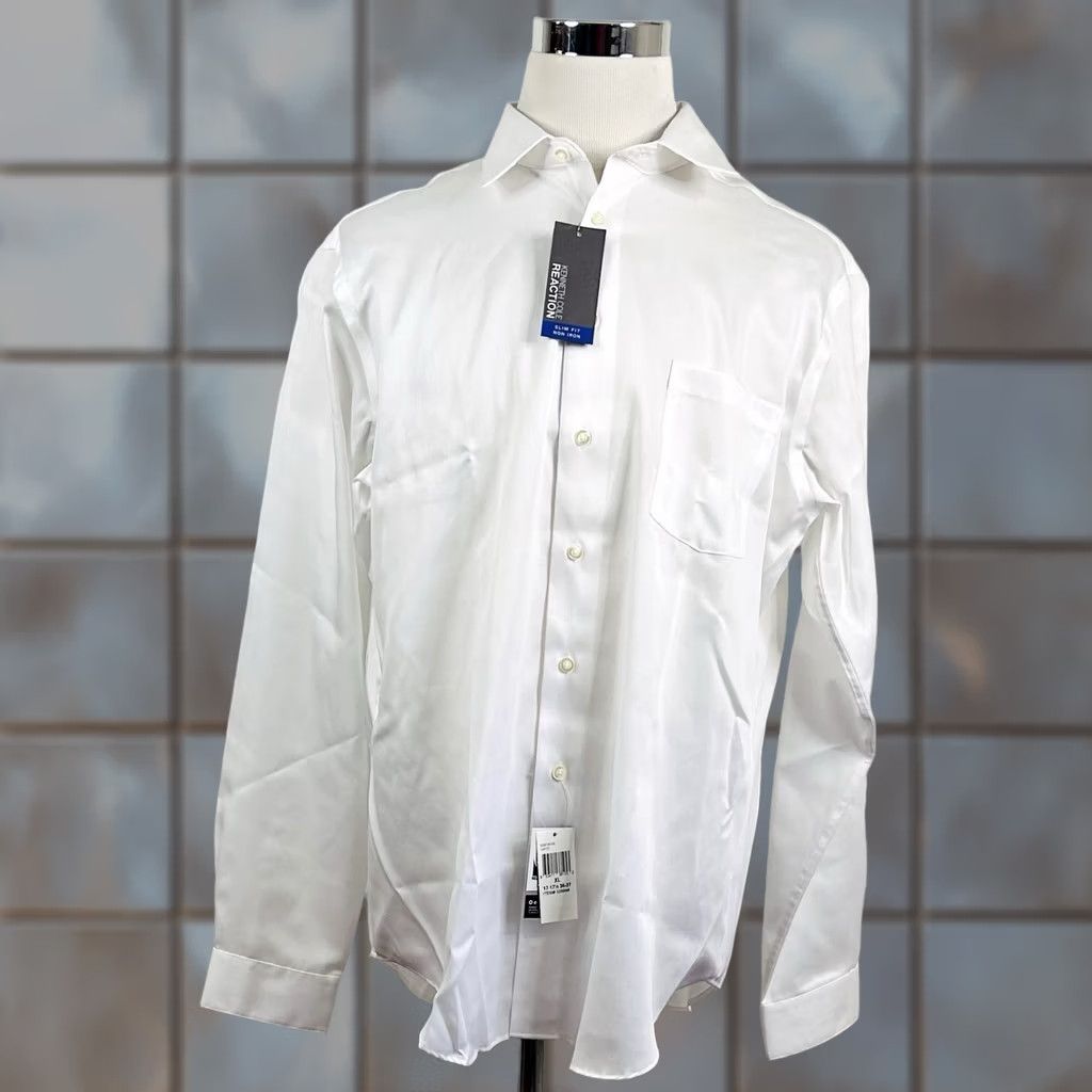 kenneth cole reaction white dress shirt Buy Men's REACTION Slim-Fit Button-Down Dress Shirt, White