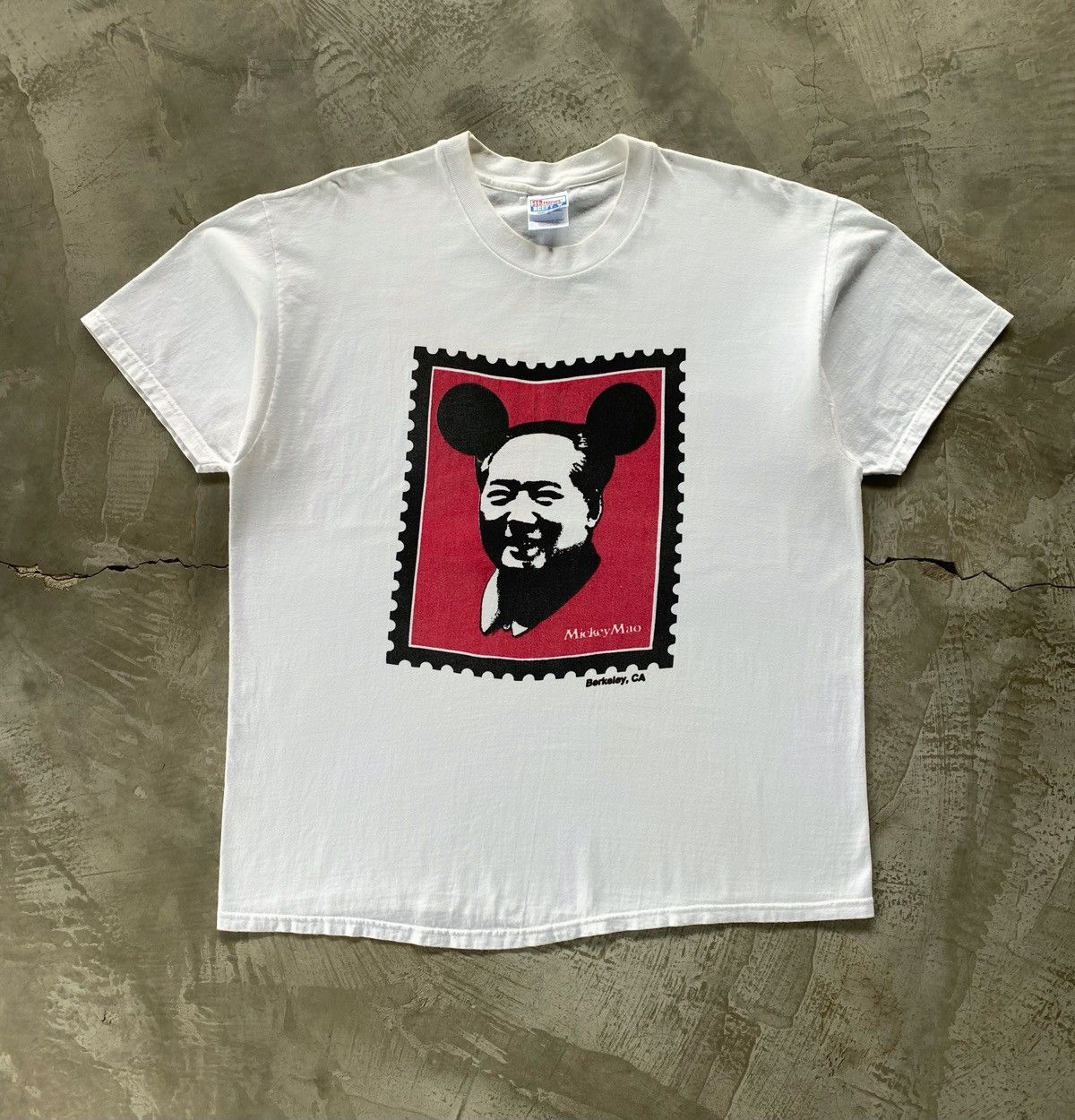 Mickey Mouse × Vintage Vintage Hanes Mickey Mao 1990s Size US XL / EU 56 / 4 - 1 Thumbnail