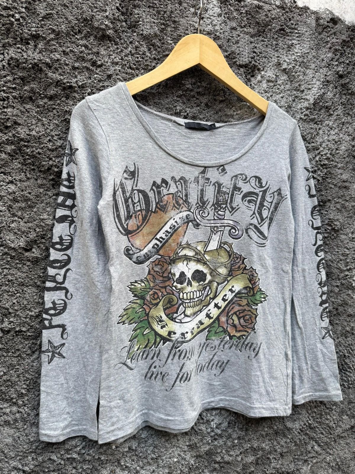 Hysteric Glamour × If Six Was Nine × Japanese Brand Y2k Salyge skull ifsixwasnine longsleeve Size S / US 4 / IT 40 - 3 Thumbnail