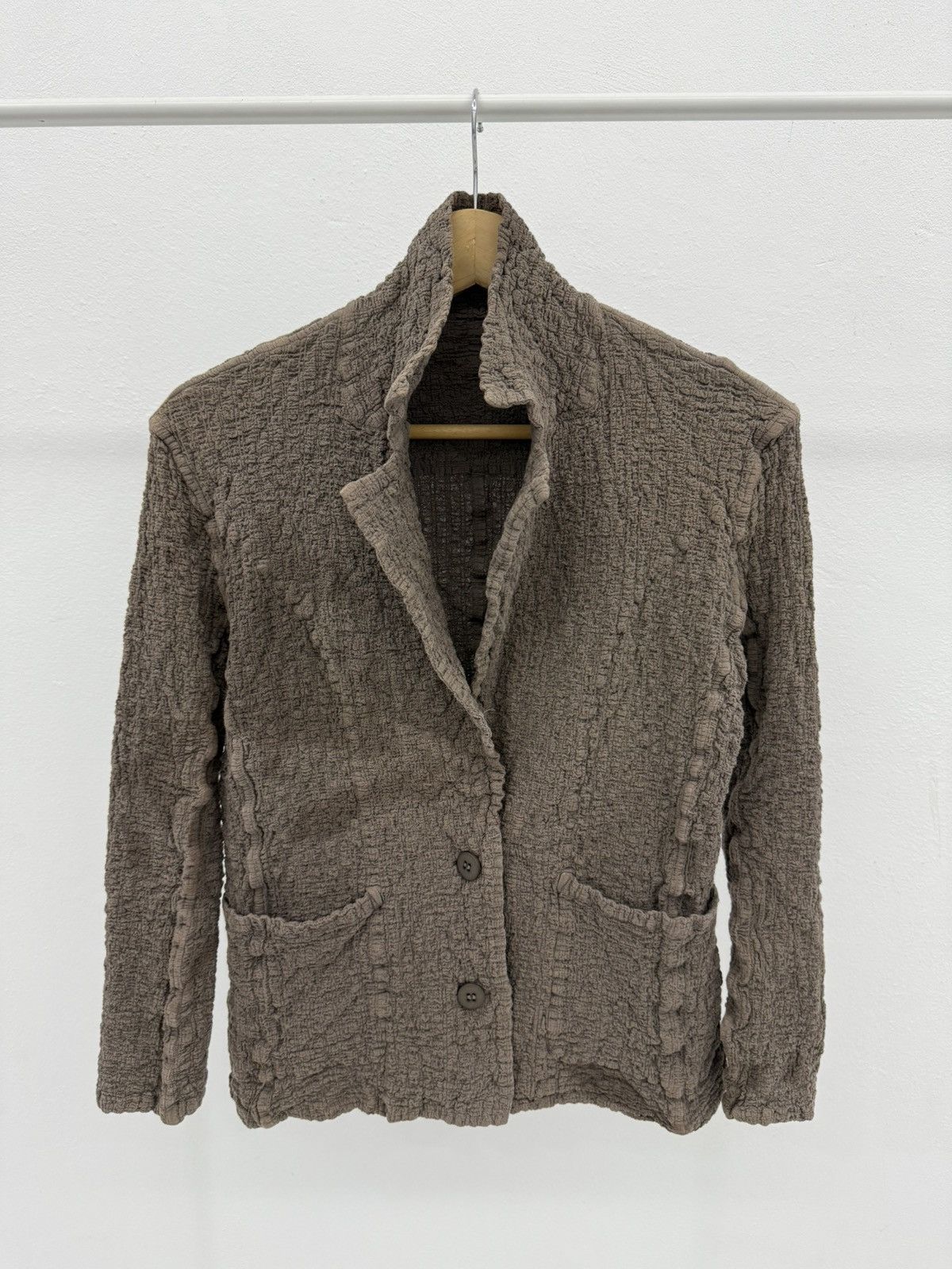 Issey Miyake Issey Miyake "me" Cauliflower Blazer Jacket Size S / US 4 / IT 40 - 1 Thumbnail